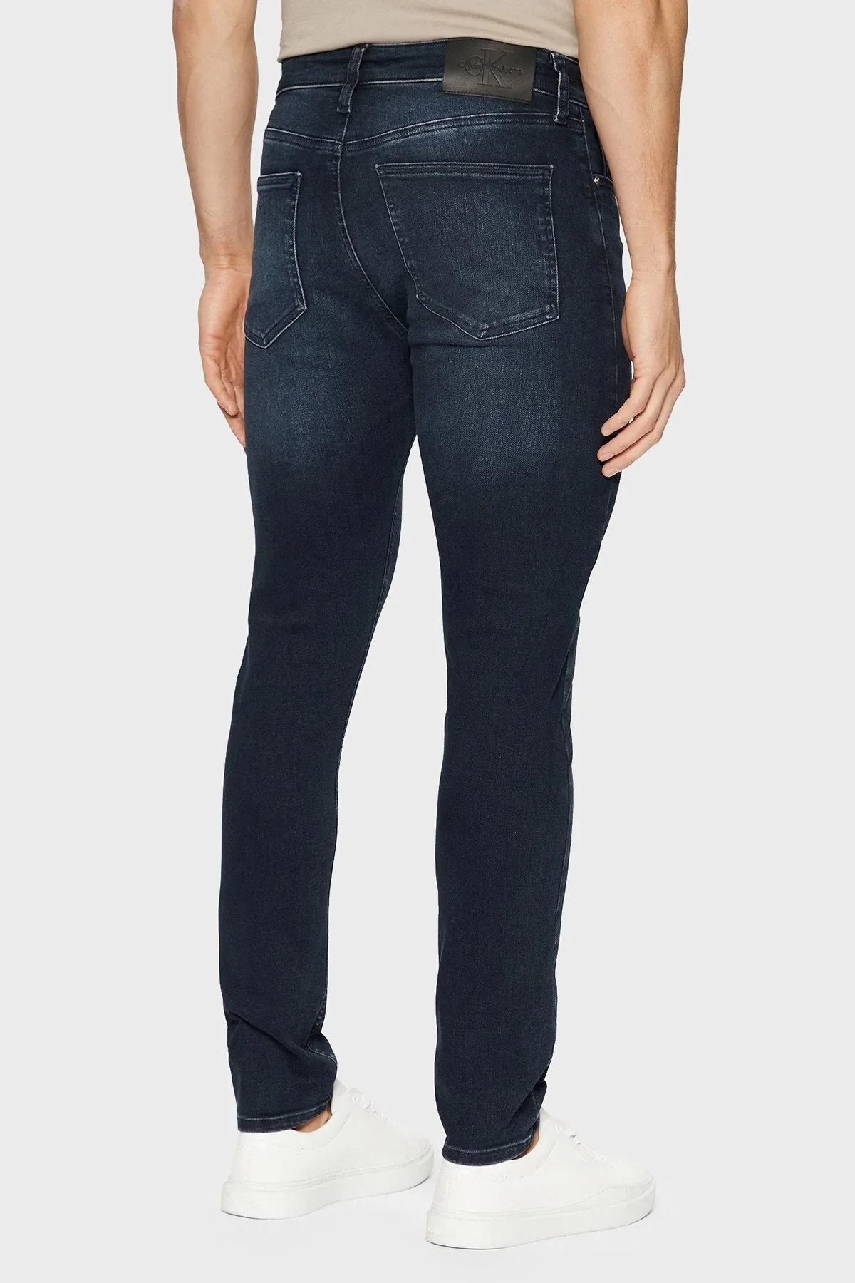 Calvin Klein Streç Pamuklu Skinny Fit Normal Bel Dar Paça Jeans J30J3265261BY Erkek Kot Pantolon J30J326526 1BY SİYAH - 7