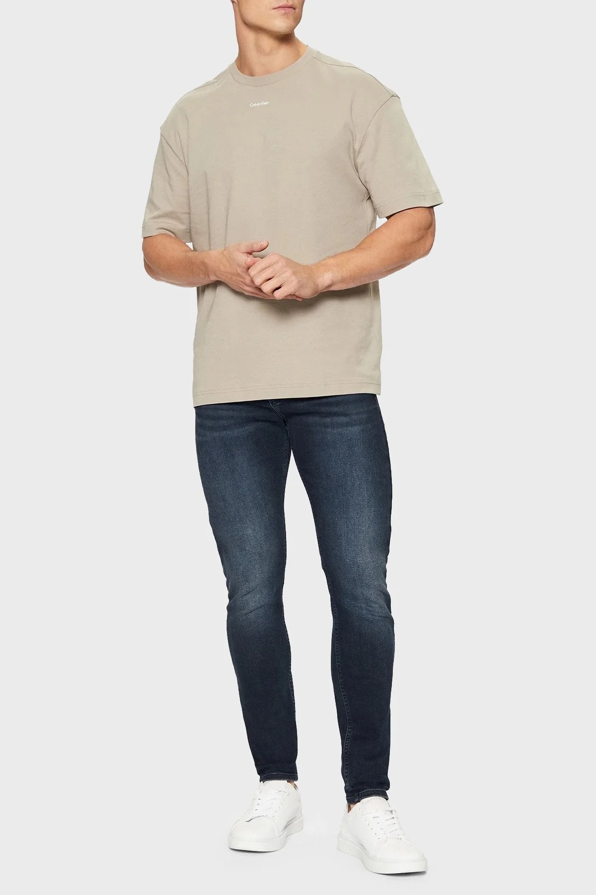 Calvin Klein Streç Pamuklu Skinny Fit Normal Bel Dar Paça Jeans J30J3265261BY Erkek Kot Pantolon J30J326526 1BY SİYAH - 8