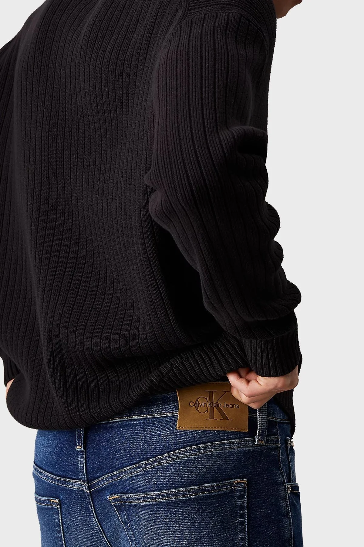 Calvin Klein Streç Pamuklu Skinny Fit Normal Bel Daralan Paça Jeans J30J3259831BJ Erkek Kot Pantolon J30J325983 1BJ LACİVERT - 7