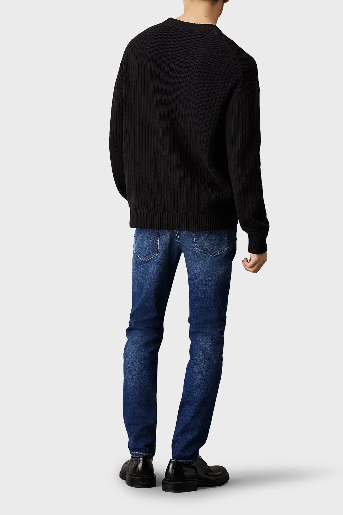 Calvin Klein Streç Pamuklu Skinny Fit Normal Bel Daralan Paça Jeans J30J3259831BJ Erkek Kot Pantolon J30J325983 1BJ LACİVERT - 8