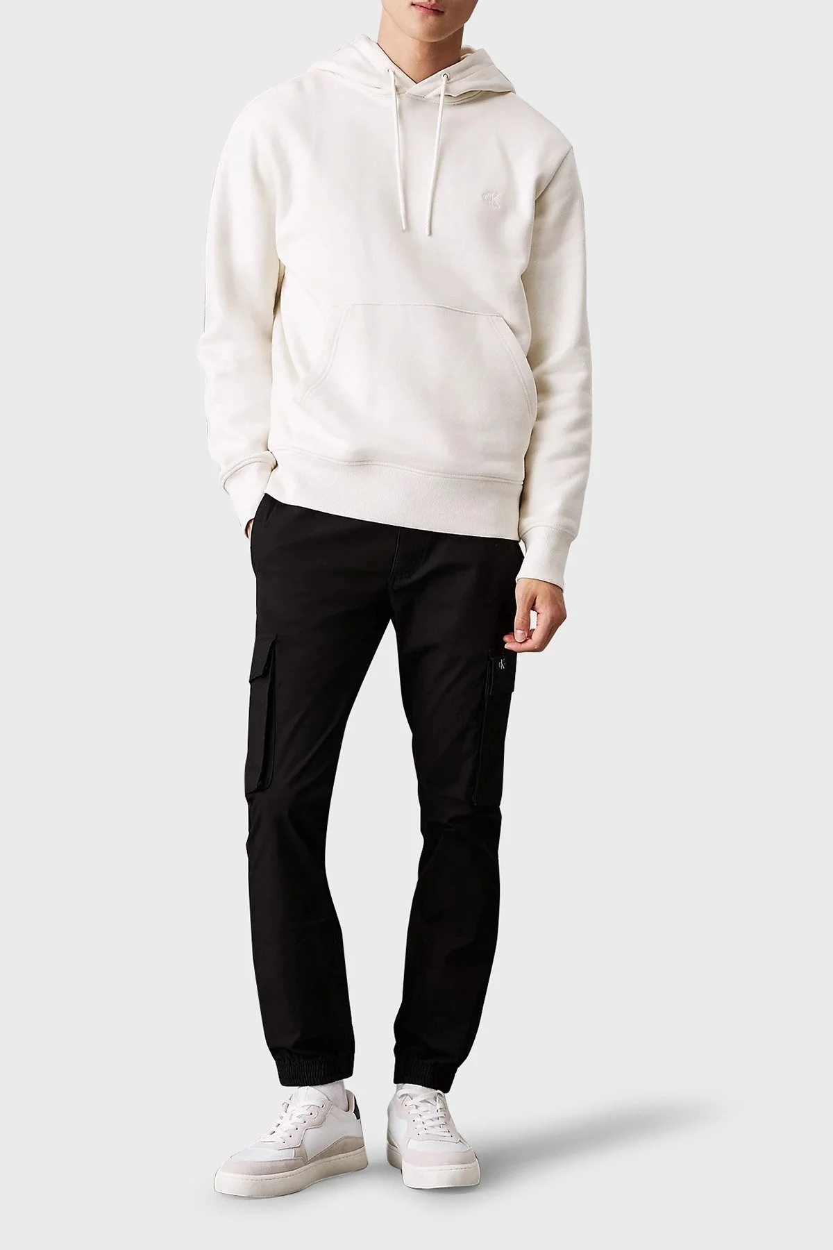 Calvin Klein Streç Pamuklu Skinny Fit Normal Bel Jogger J30J326438BEH Erkek Pantolon J30J326438 BEH SİYAH - 2