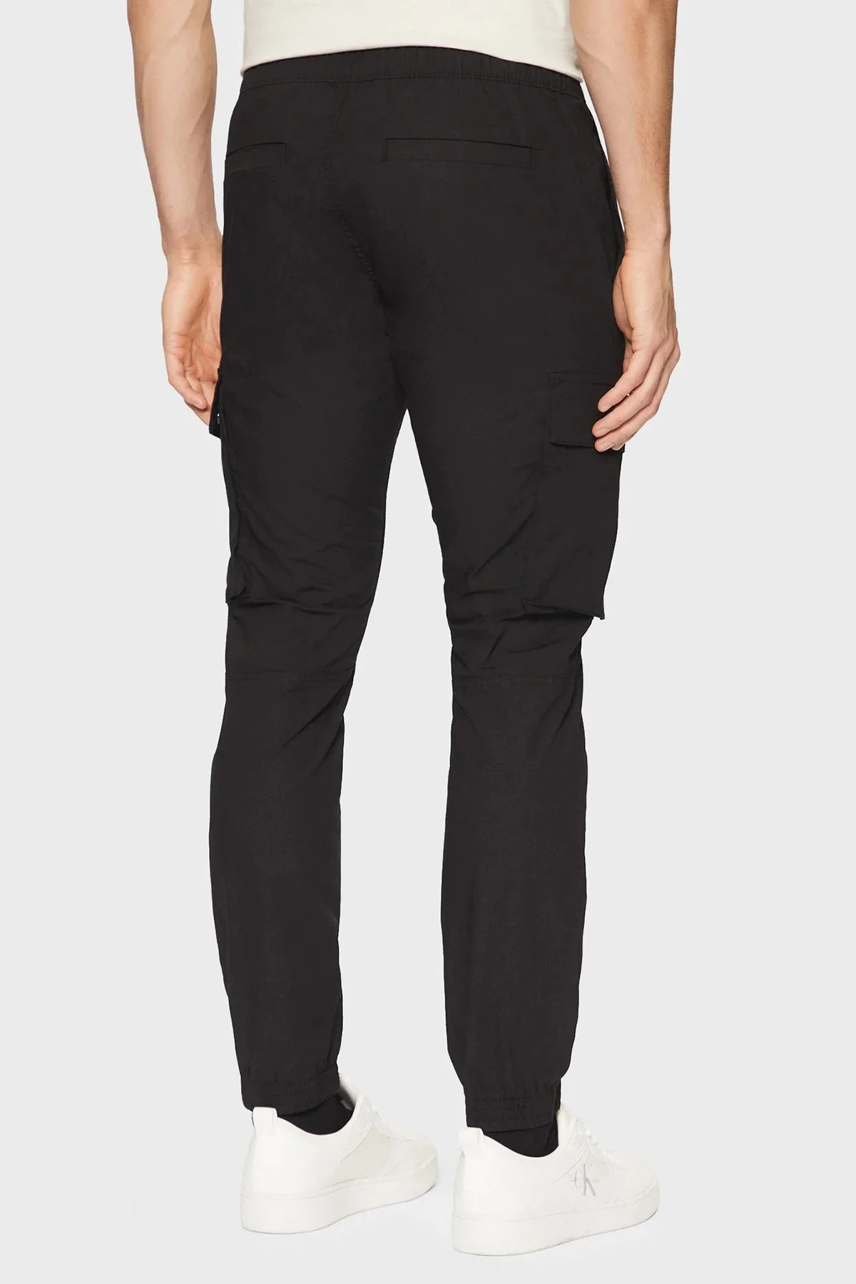 Calvin Klein Streç Pamuklu Skinny Fit Normal Bel Jogger J30J327614BEH Erkek Pantolon J30J327614 BEH SİYAH - 7