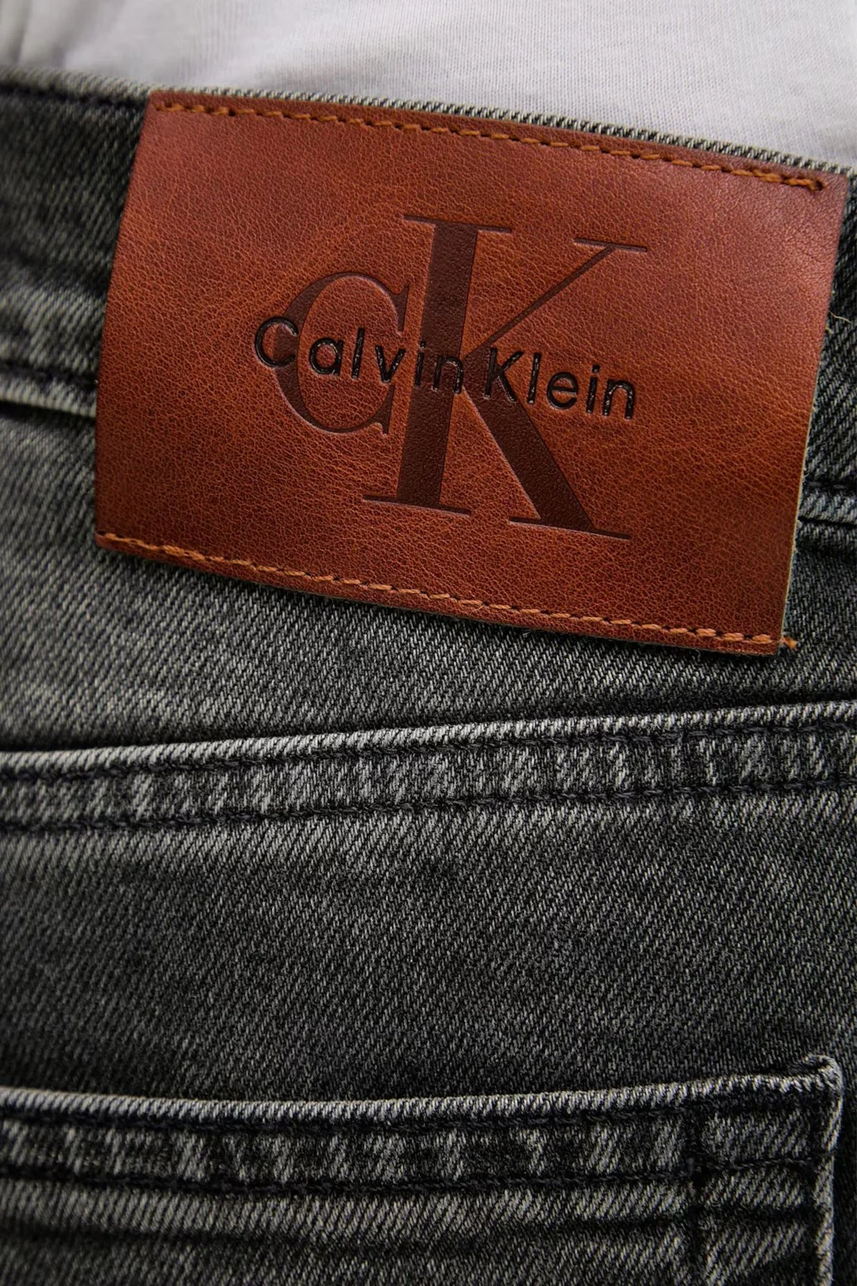 Calvin Klein Streç Pamuklu Slim Fit Dar Paça Jeans LV04RD702GZY3 Erkek Kot Pantolon LV04RD702G ZY3 ANTRASİT - 4
