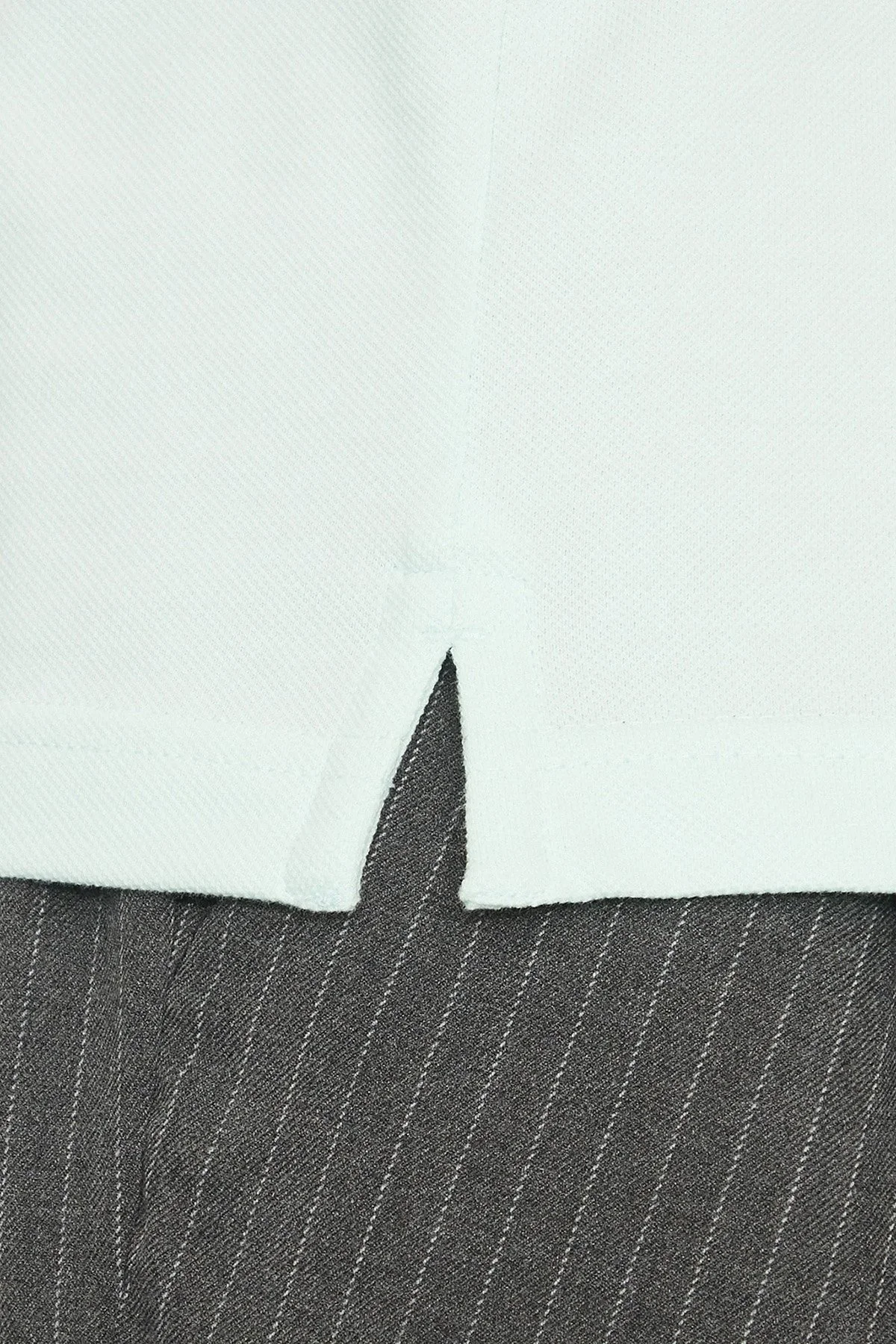 Calvin Klein Streç Pamuklu Slim Fit Düğmeli K10K111196CHJ Erkek Polo Yaka T Shirt K10K111196 CHJ MAVİ - 10