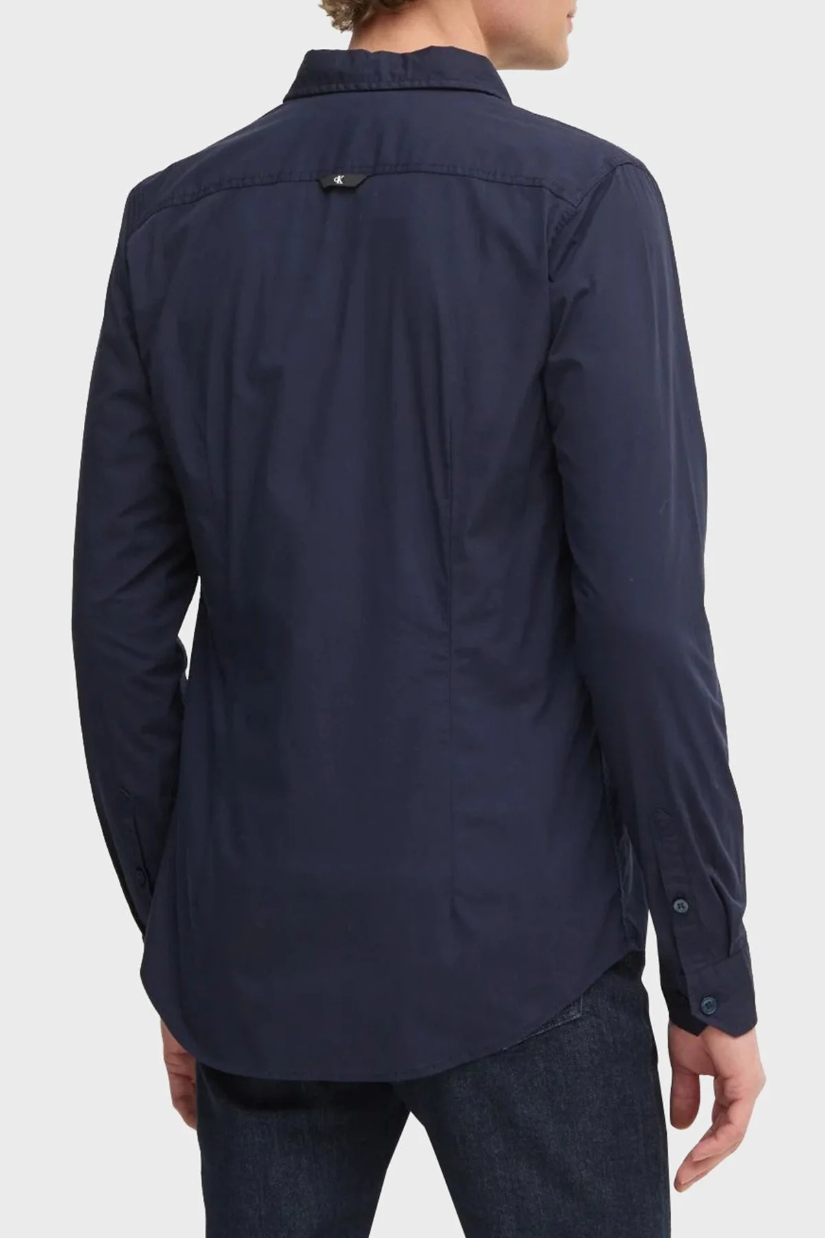 Calvin Klein Streç Pamuklu Slim Fit J30J324614CHW Erkek Gömlek J30J324614 CHW LACİVERT - 8