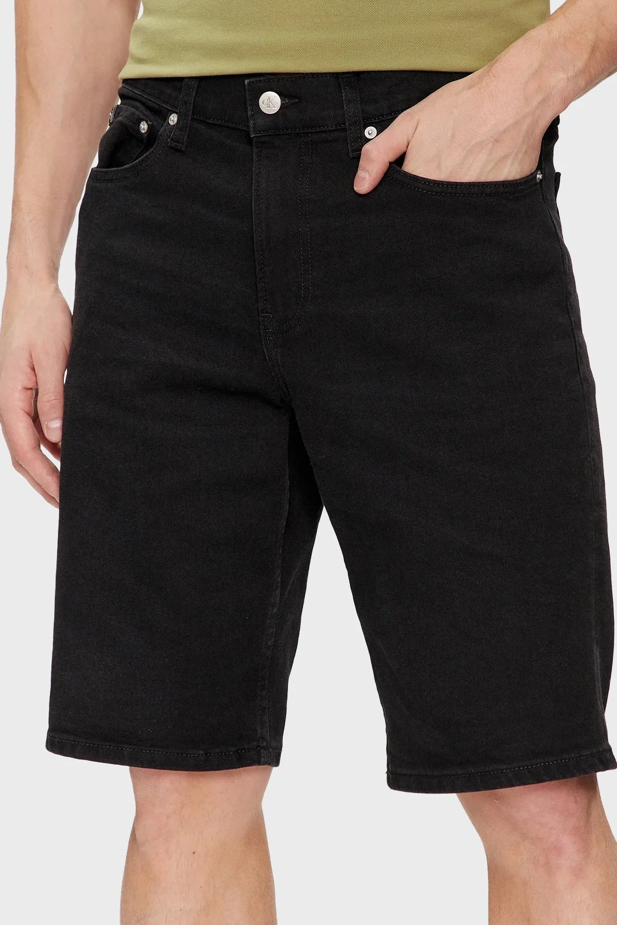 Calvin Klein Streç Pamuklu Slim Fit J30J3248721BY Erkek Short J30J324872 1BY SİYAH - 2