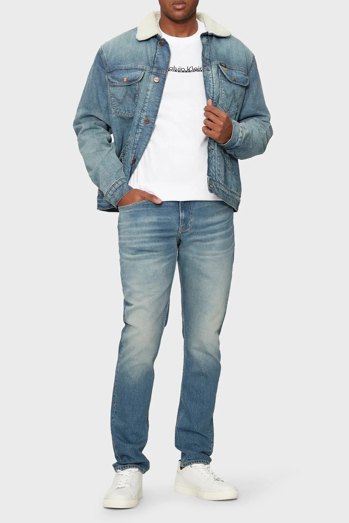 Calvin Klein Streç Pamuklu Slim Fit Jeans J30J3263611A4 Erkek Kot Pantolon J30J326361 1A4 LACİVERT - 2