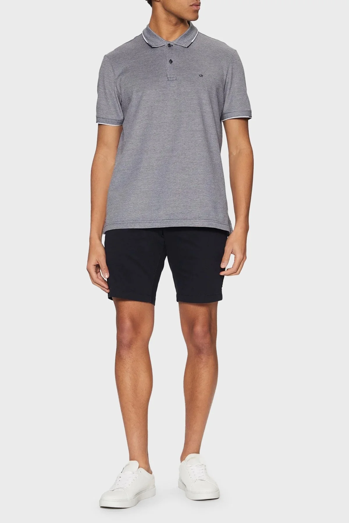 Calvin Klein Streç Pamuklu Slim Fit Normal Bel K10K114063CEF Erkek Short K10K114063 CEF LACİVERT - 7