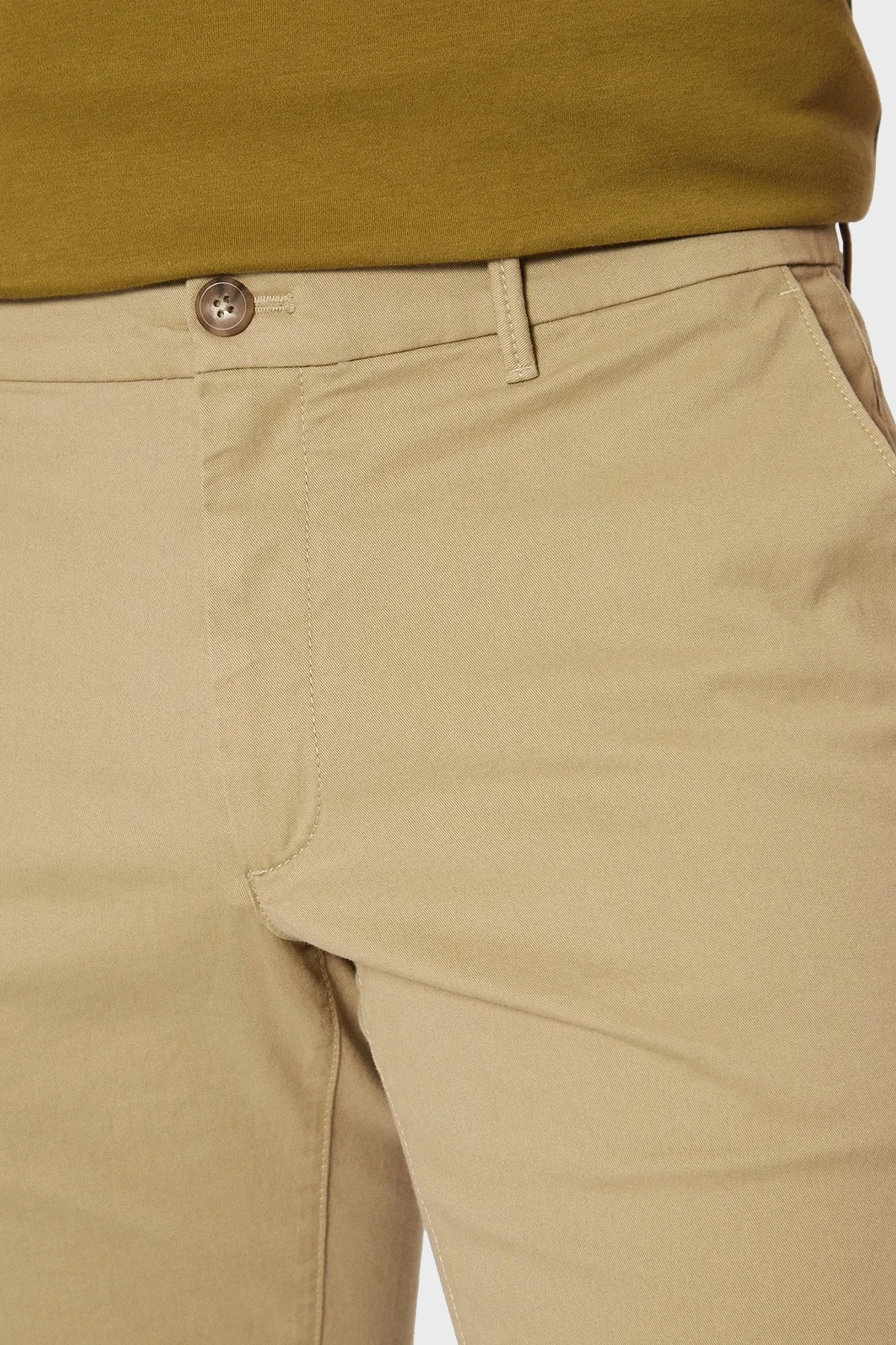 Calvin Klein Streç Pamuklu Slim Fit Normal Bel K10K114063HI0 Erkek Short K10K114063 HI0 BEJ - 9