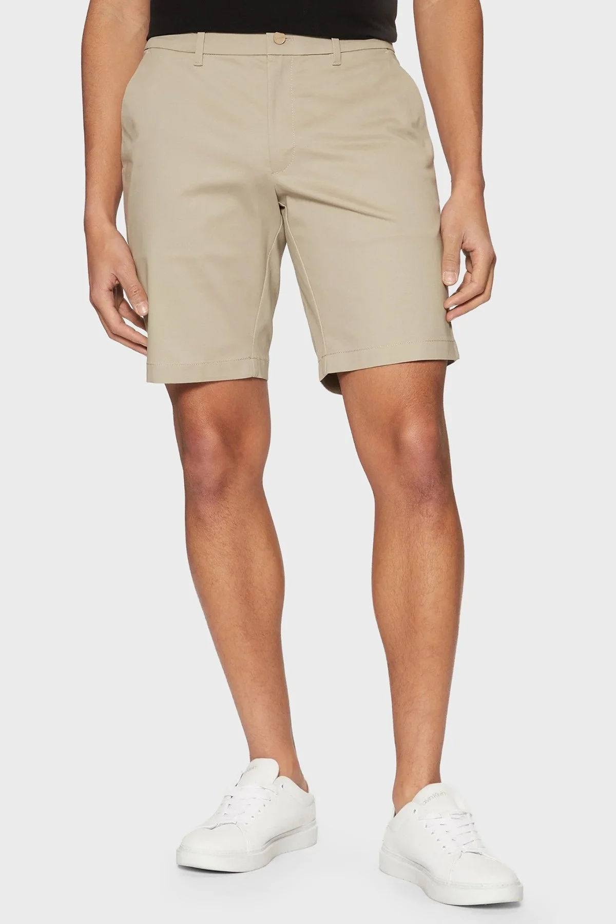 Calvin Klein Streç Pamuklu Slim Fit Normal Bel K10K114071PAH Erkek Short K10K114071 PAH BEJ - 6