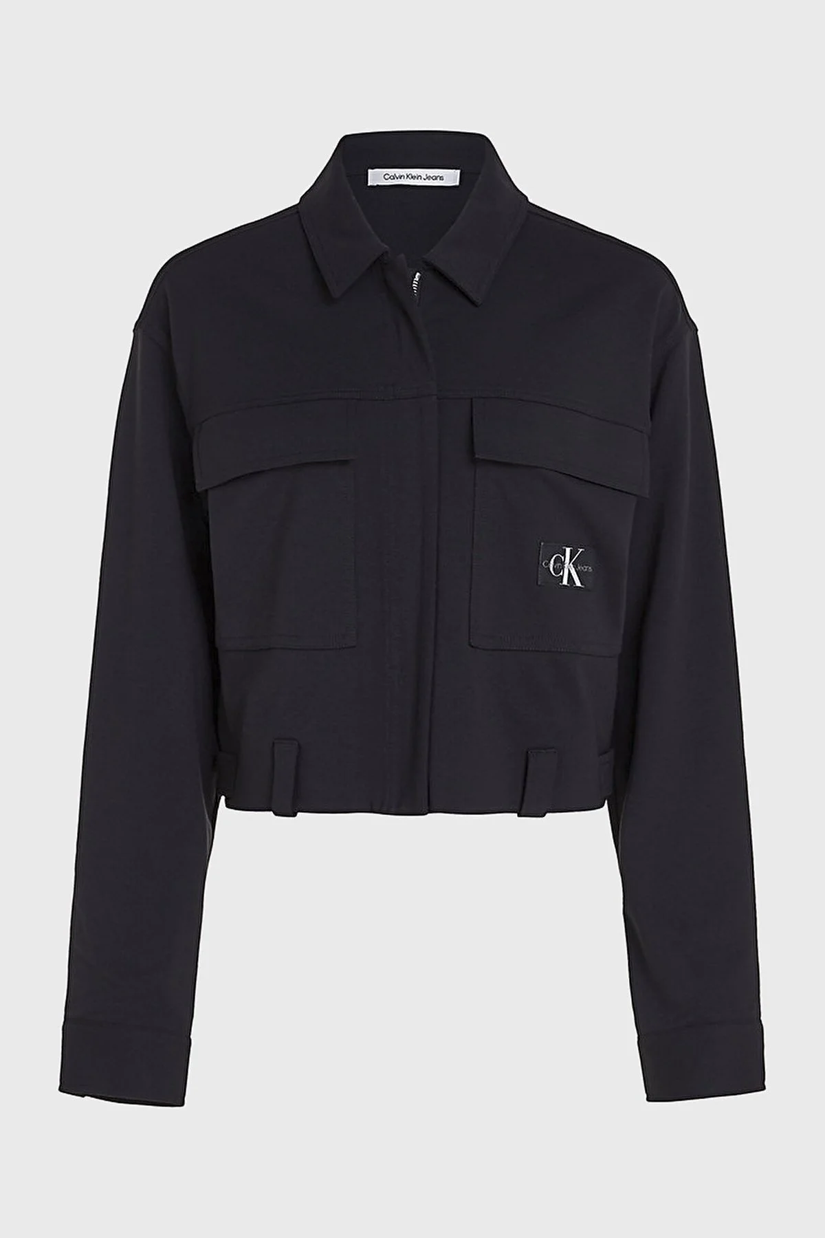 Calvin Klein Streç Regular Fit Fermuarlı J20J222555BEH Bayan Ceket J20J222555 BEH SİYAH - 5
