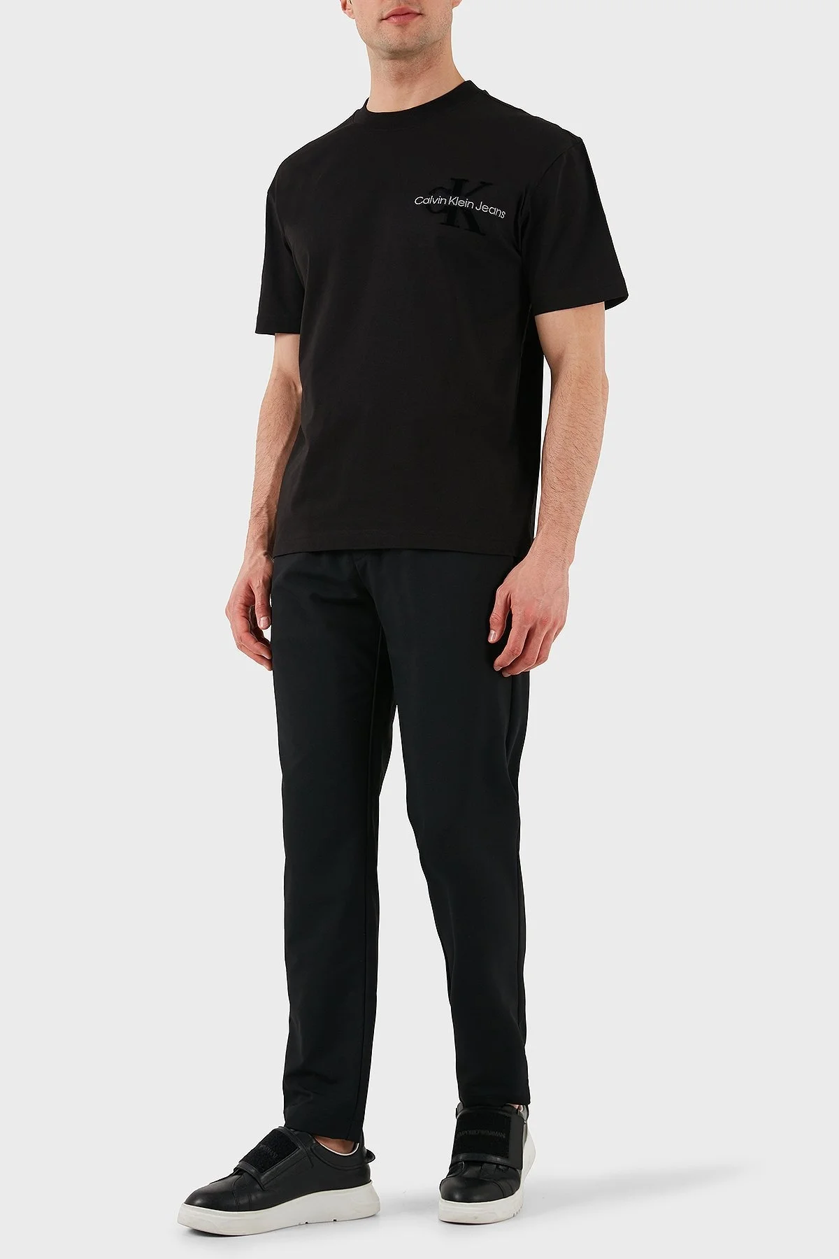 Calvin Klein Streç Slim Fit Normal Bel Düz Paça K10K113809BEH Erkek Pantolon K10K113809 BEH SİYAH - 10