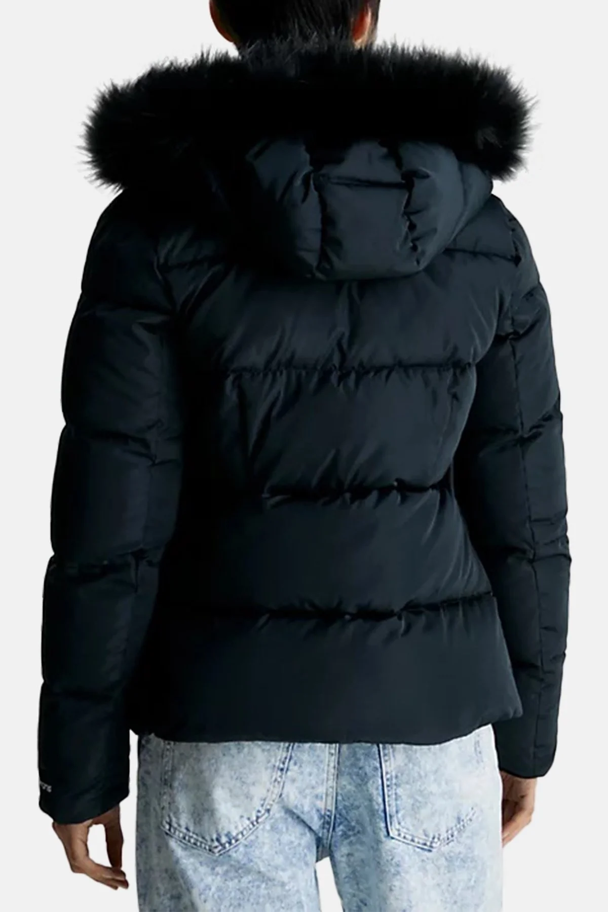 Calvin Klein Su Geçirmez Kapüşonlu Şişme J20J221889BEH Bayan Mont J20J221889 BEH SİYAH - 2