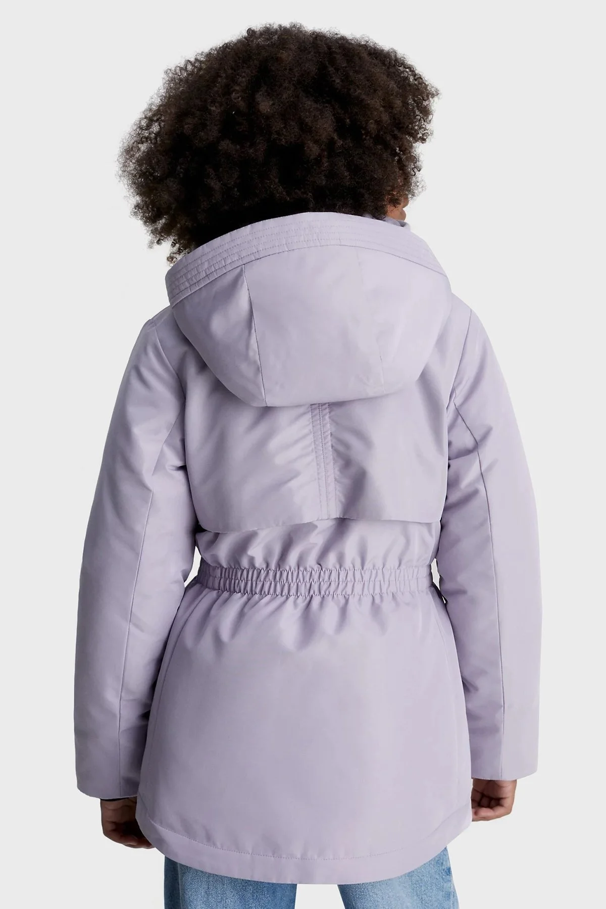 Calvin Klein Su Geçirmez Regular Fit Çıkarılabilir Kapüşonlu IG0IG02061PC1 Çocuk Mont IG0IG02061 PC1 LİLA - 2