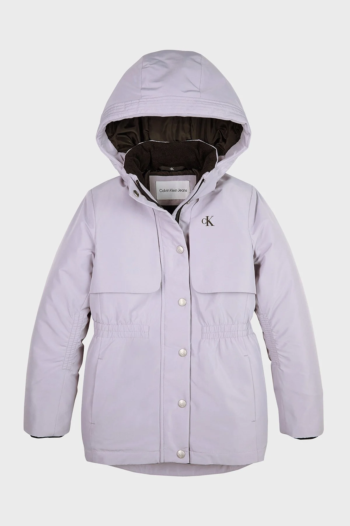 Calvin Klein Su Geçirmez Regular Fit Çıkarılabilir Kapüşonlu IG0IG02061PC1 Çocuk Mont IG0IG02061 PC1 LİLA - 5