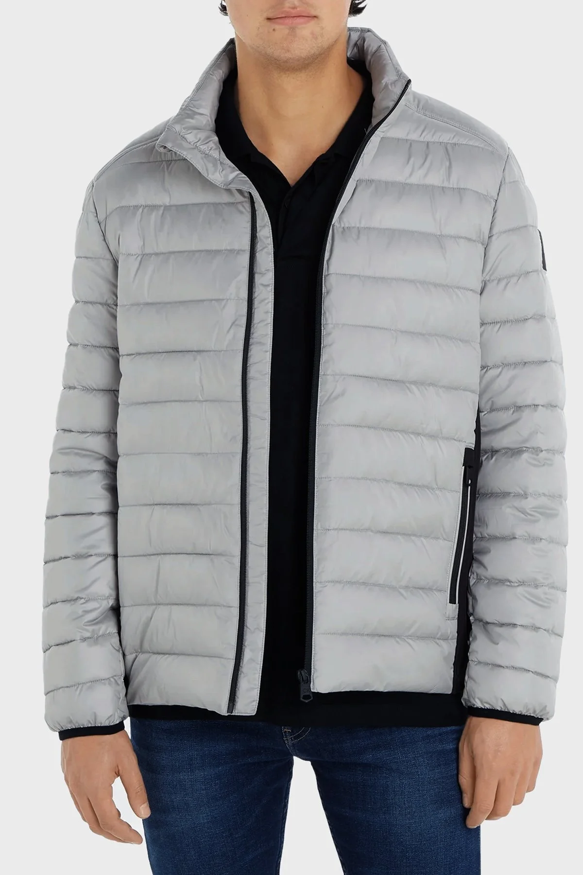 Calvin Klein Su Geçirmez Regular Fit Dik Yaka Şişme Erkek Mont K10K108291 PRZ GRİ - 1