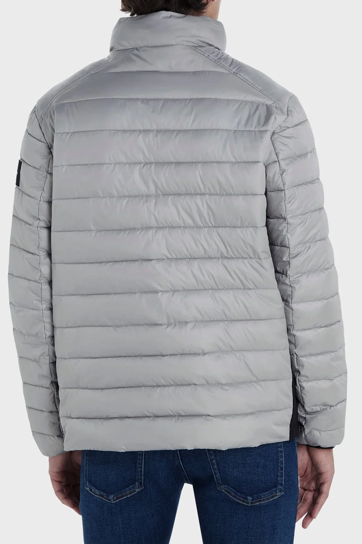 Calvin Klein Su Geçirmez Regular Fit Dik Yaka Şişme Erkek Mont K10K108291 PRZ GRİ - 2