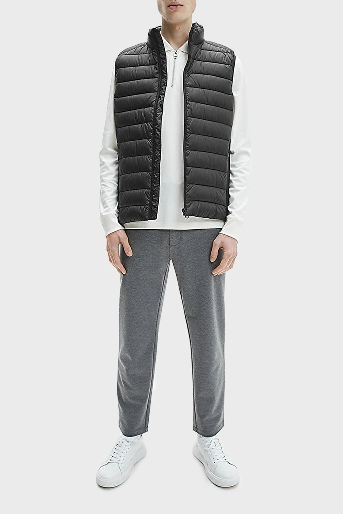 Calvin Klein Su Geçirmez Regular Fit Dik Yaka Şişme Erkek Yelek K10K108292 BEH SİYAH - 2