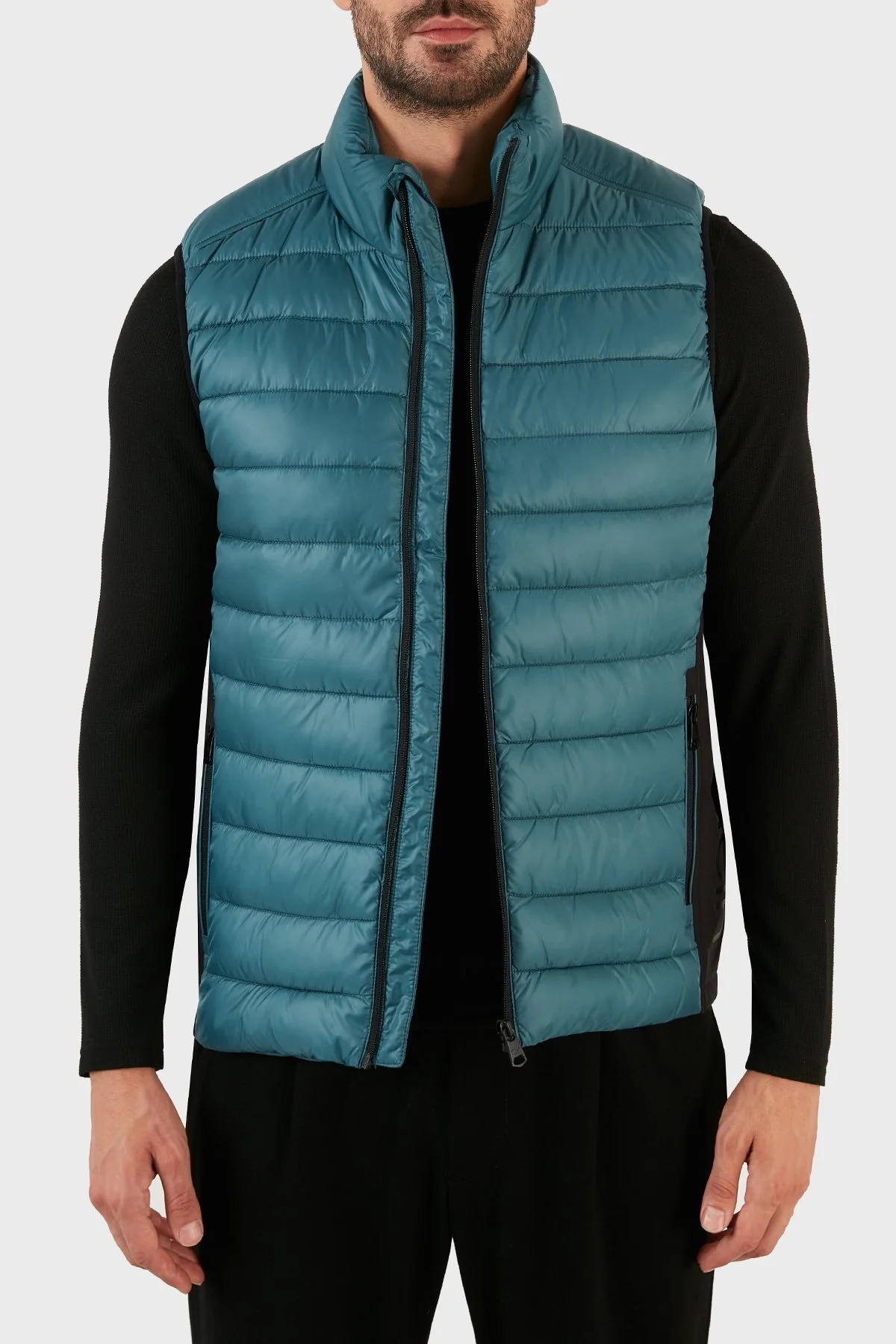 Calvin Klein Su Geçirmez Regular Fit Dik Yaka Şişme Erkek Yelek K10K108292 DAZ PETROL - 1