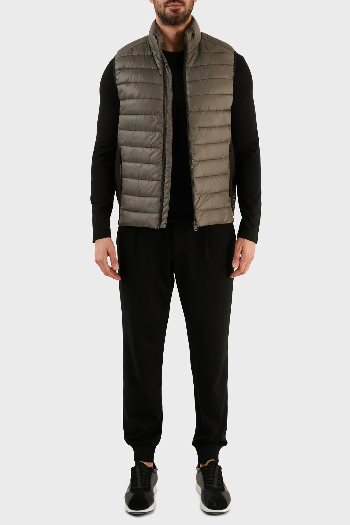 Calvin Klein Su Geçirmez Regular Fit Dik Yaka Şişme Erkek Yelek K10K108292 PCS GRİ - 4