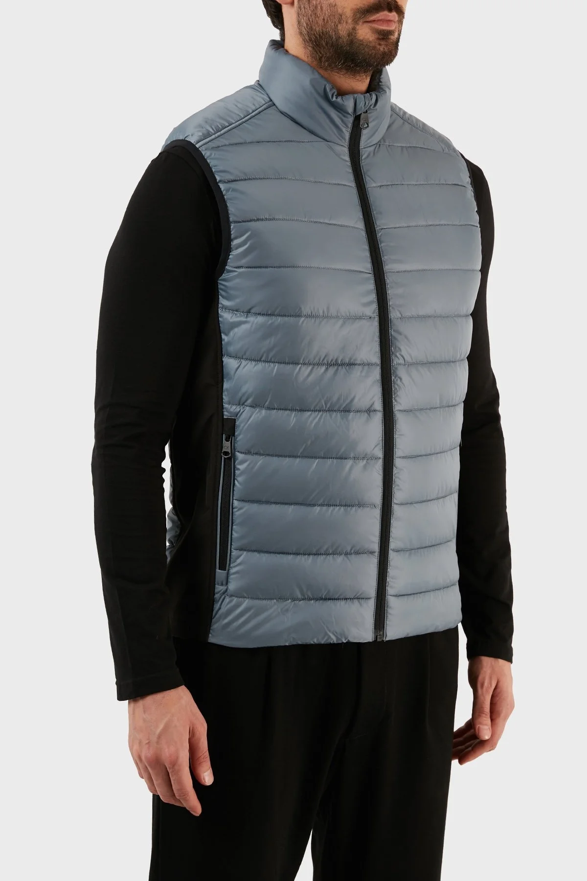 Calvin Klein Su Geçirmez Regular Fit Dik Yaka Şişme Erkek Yelek K10K108292 POC GRİ - 3