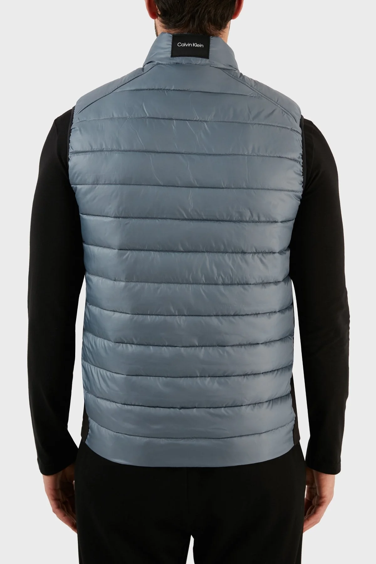 Calvin Klein Su Geçirmez Regular Fit Dik Yaka Şişme Erkek Yelek K10K108292 POC GRİ - 5