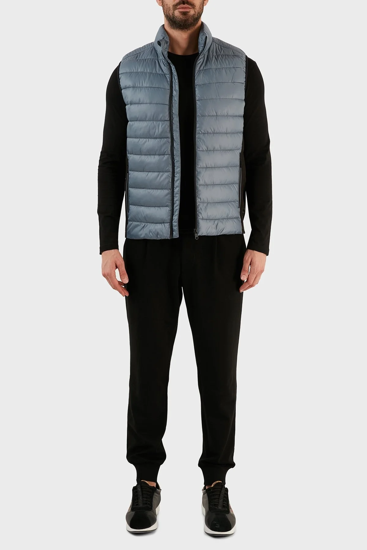 Calvin Klein Su Geçirmez Regular Fit Dik Yaka Şişme Erkek Yelek K10K108292 POC GRİ - 6