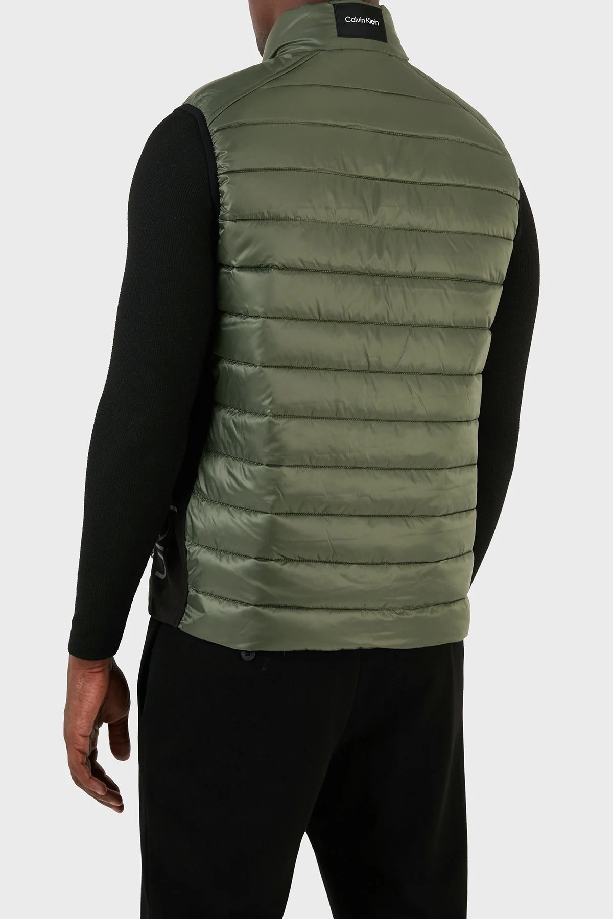 Calvin Klein Su Geçirmez Regular Fit Dik Yaka Şişme K10K108292LLP Erkek Yelek K10K108292 LLP HAKİ - 2