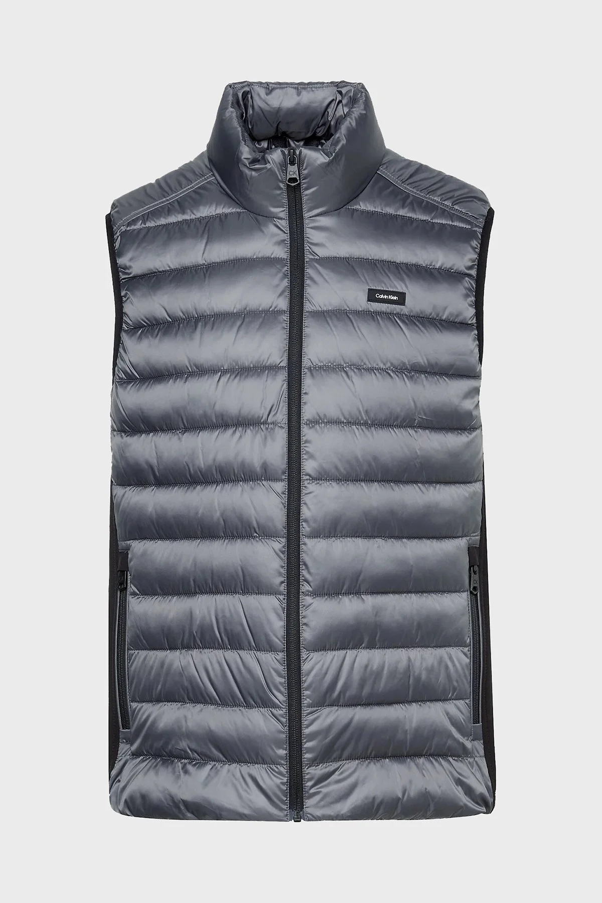 Calvin Klein Su Geçirmez Regular Fit Dik Yaka Şişme K10K108292PC9 Erkek Yelek K10K108292 PC9 GRİ - 5