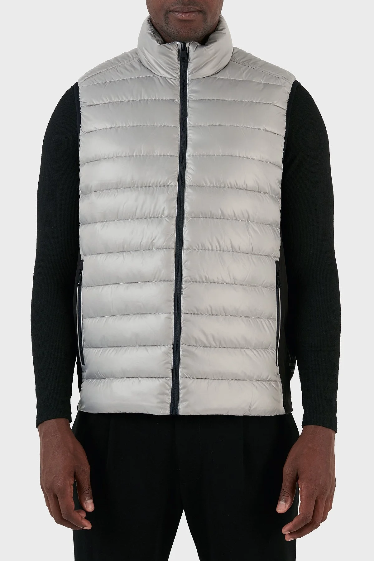 Calvin Klein Su Geçirmez Regular Fit Dik Yaka Şişme K10K108292PRZ Erkek Yelek K10K108292 PRZ GRİ - 1