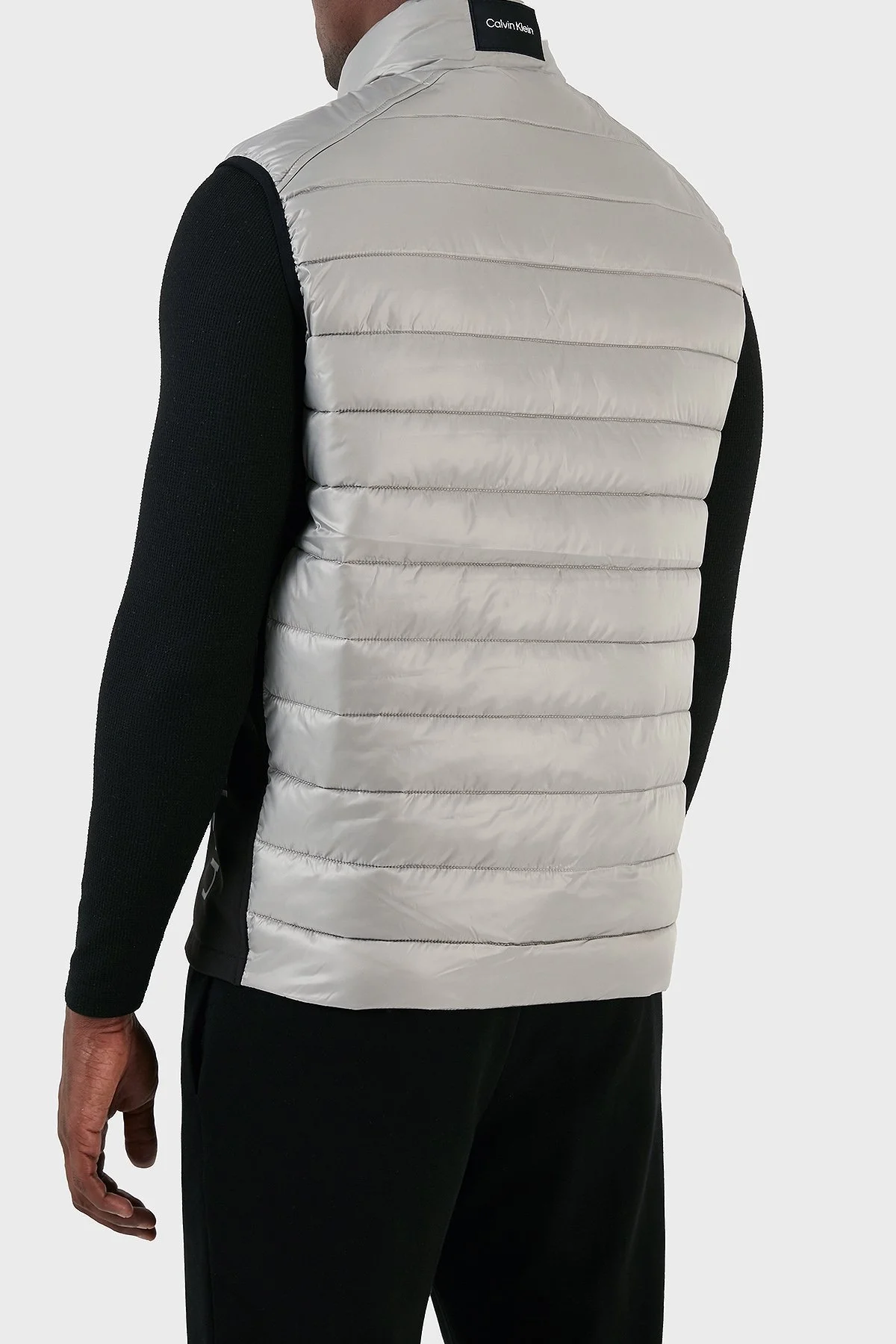 Calvin Klein Su Geçirmez Regular Fit Dik Yaka Şişme K10K108292PRZ Erkek Yelek K10K108292 PRZ GRİ - 2