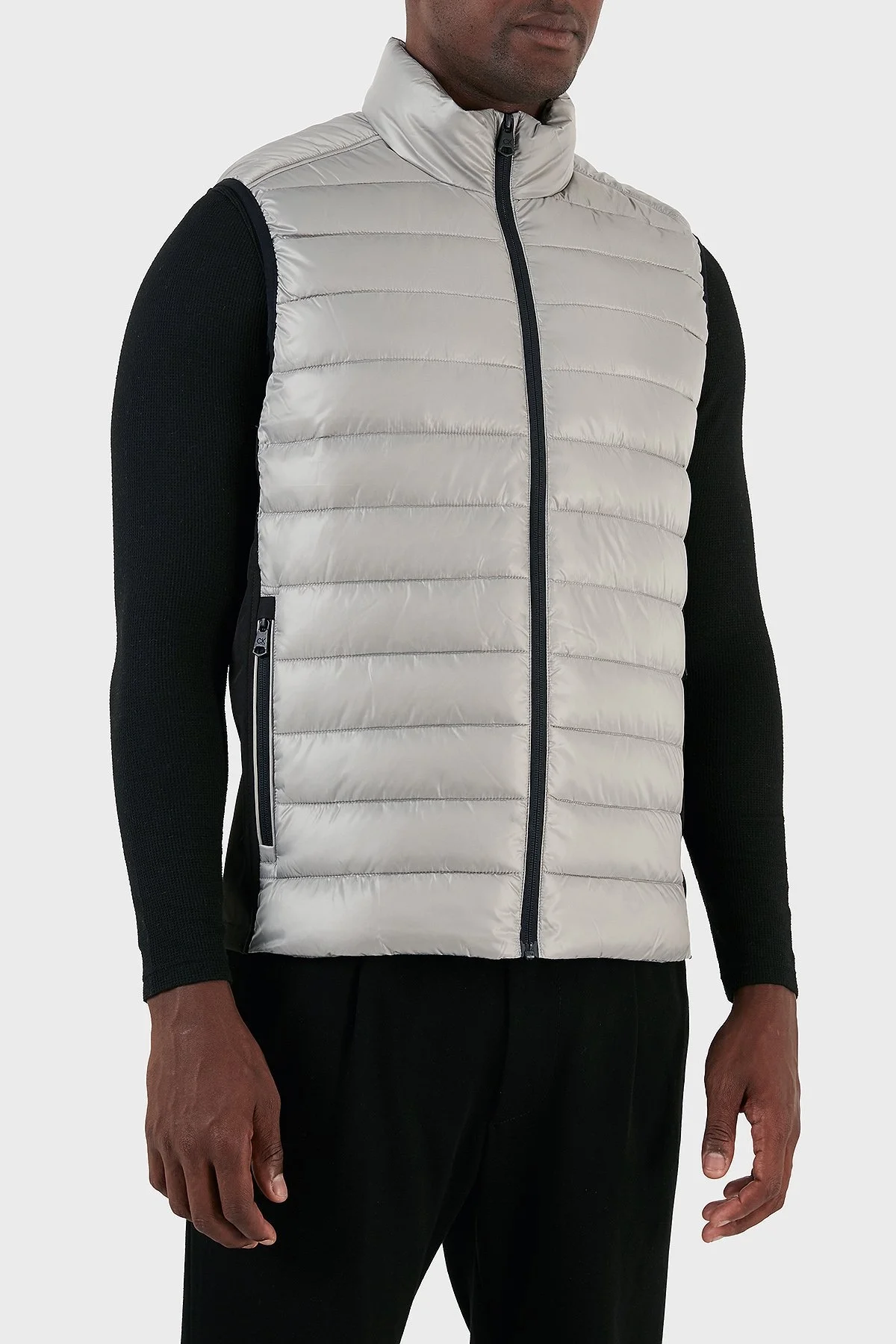 Calvin Klein Su Geçirmez Regular Fit Dik Yaka Şişme K10K108292PRZ Erkek Yelek K10K108292 PRZ GRİ - 6