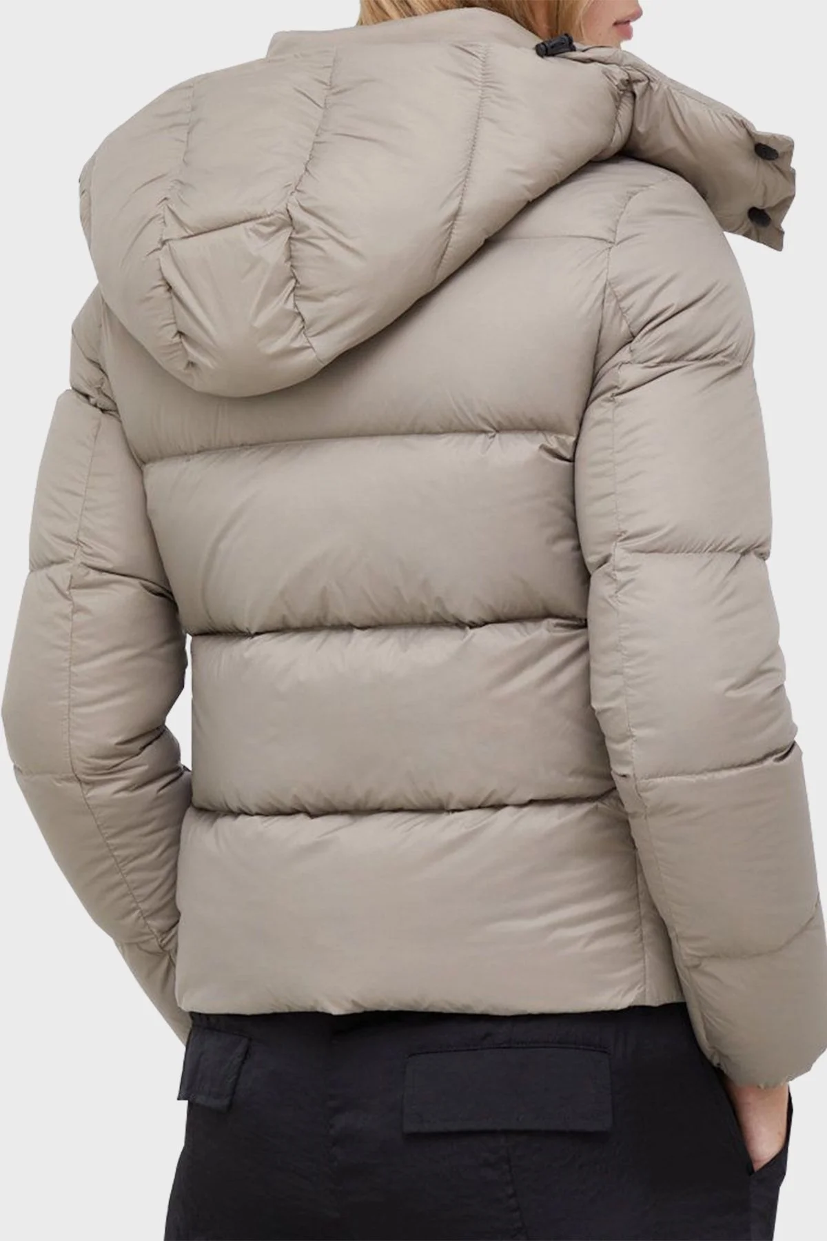 Calvin Klein Su Geçirmez Regular Fit Kuş Tüyü Dolgulu Kapüşonlu Bayan Mont J20J219819 A03 VİZON - 6