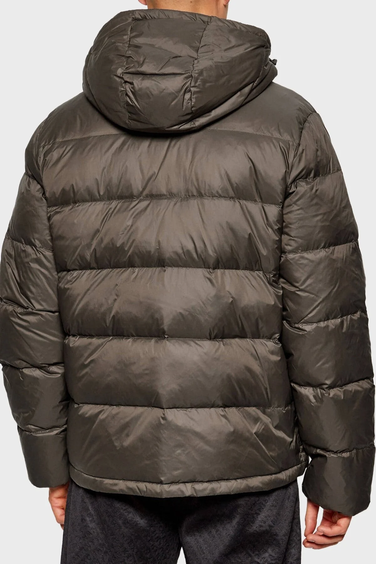 Calvin Klein Su İtici Regular Fit Çıkarılabilir Kapüşonlu LV04RC518GPAR Erkek Mont LV04RC518G PAR HAKİ - 3