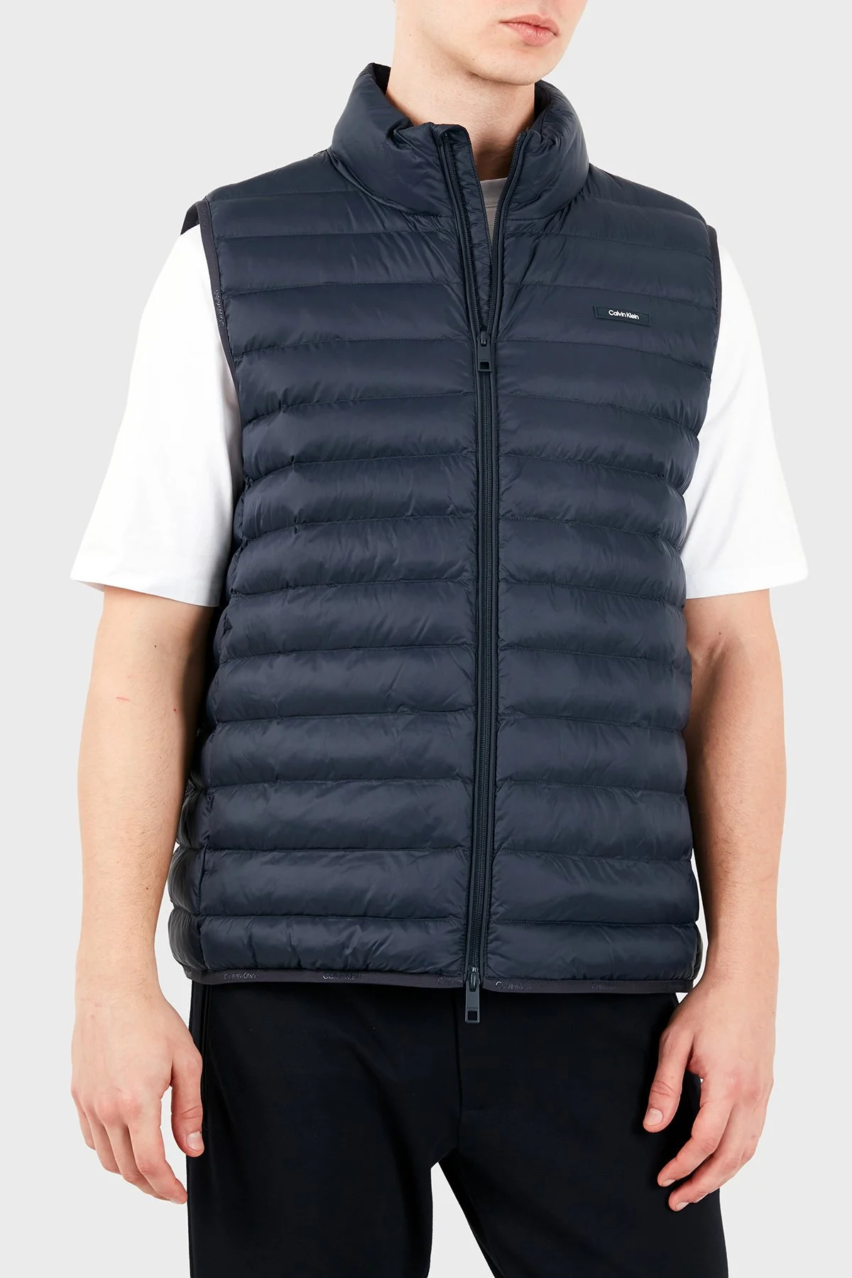 Calvin Klein Su İtici Regular Fit Dik Yaka Kapitoneli LV04LH529GCEF Erkek Yelek LV04LH529G CEF Lacivert - 4