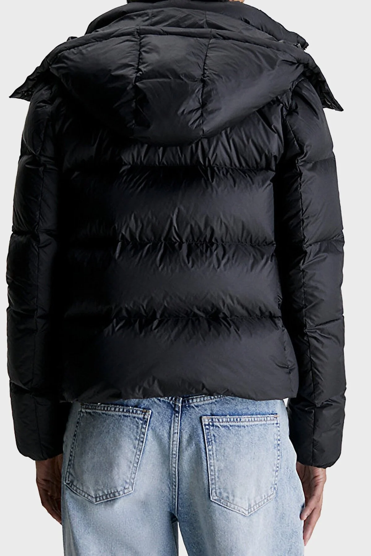 Calvin Klein Su İtici Regular Fit Kuş Tüyü Şişme Bayan Mont J20J221646 BEH SİYAH - 2