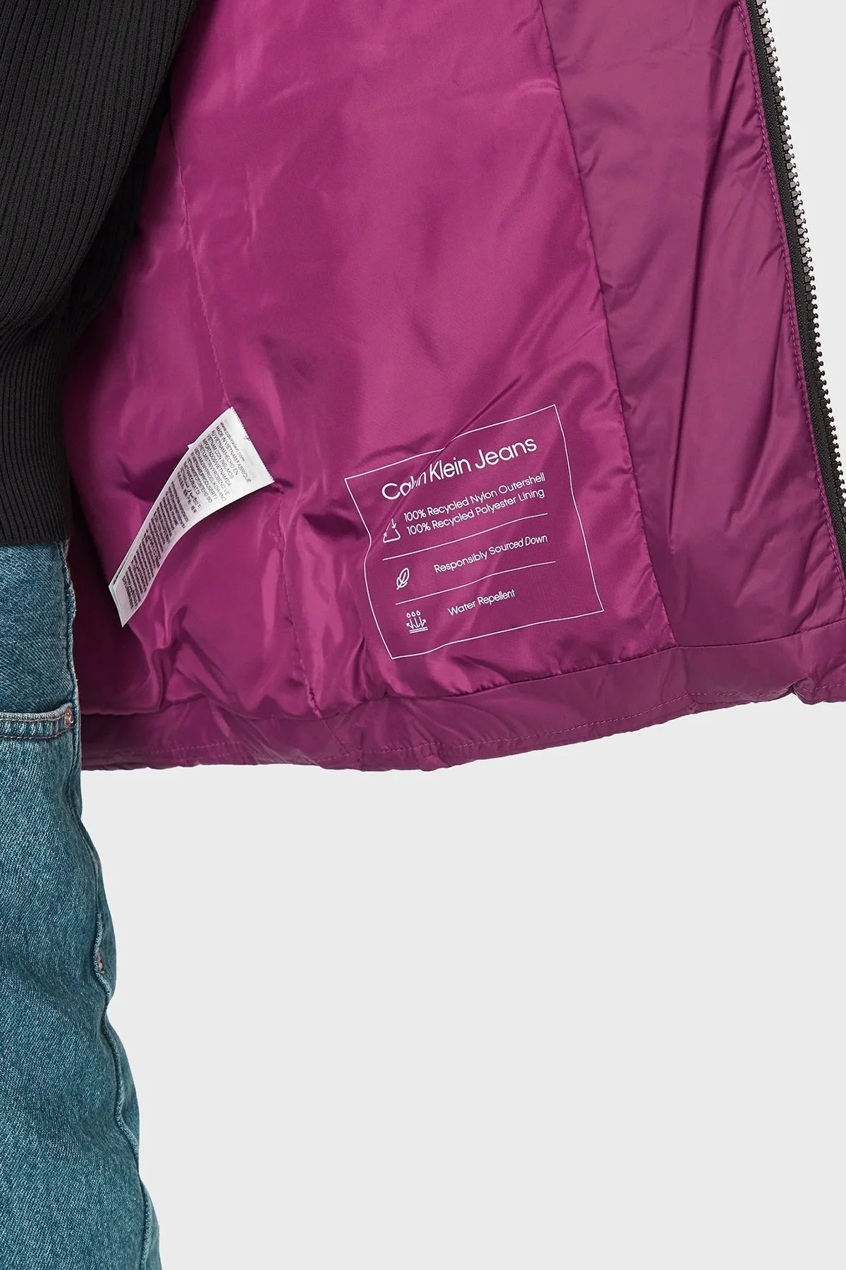 Calvin Klein Su İtici Regular Fit Kuş Tüyü Şişme J20J221646VAC Bayan Mont J20J221646 VAC MÜRDÜM - 5