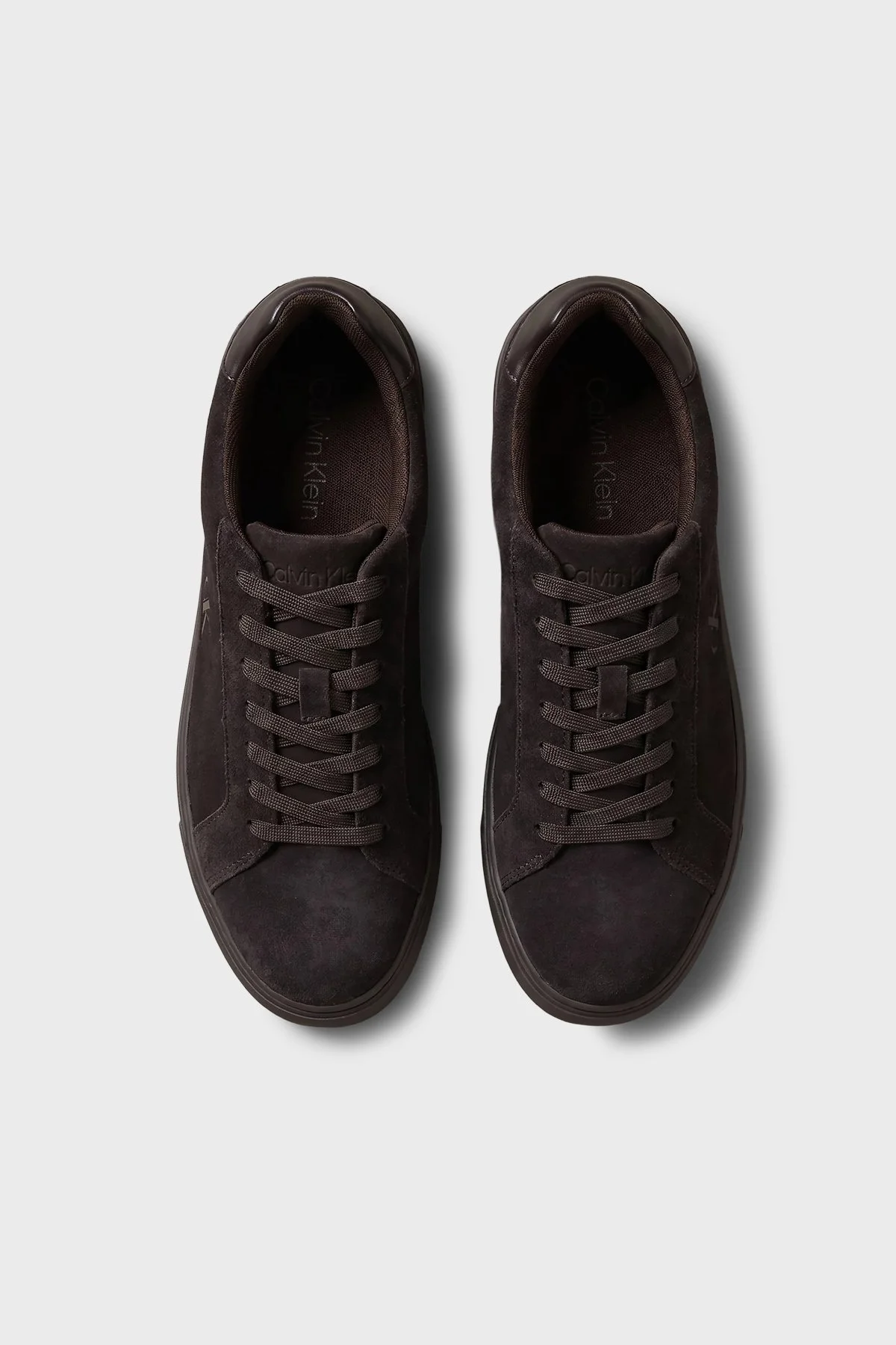 Calvin Klein Süet Bağcıklı Sneaker YM0YM014340KR Erkek Ayakkabı YM0YM01434 0KR Koyu kahve - 5
