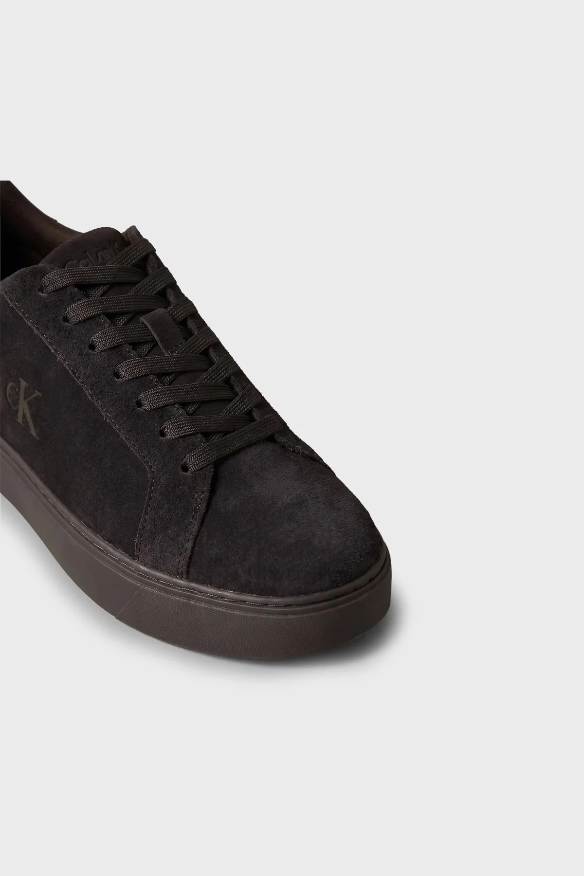 Calvin Klein Süet Bağcıklı Sneaker YM0YM014340KR Erkek Ayakkabı YM0YM01434 0KR Koyu kahve - 6