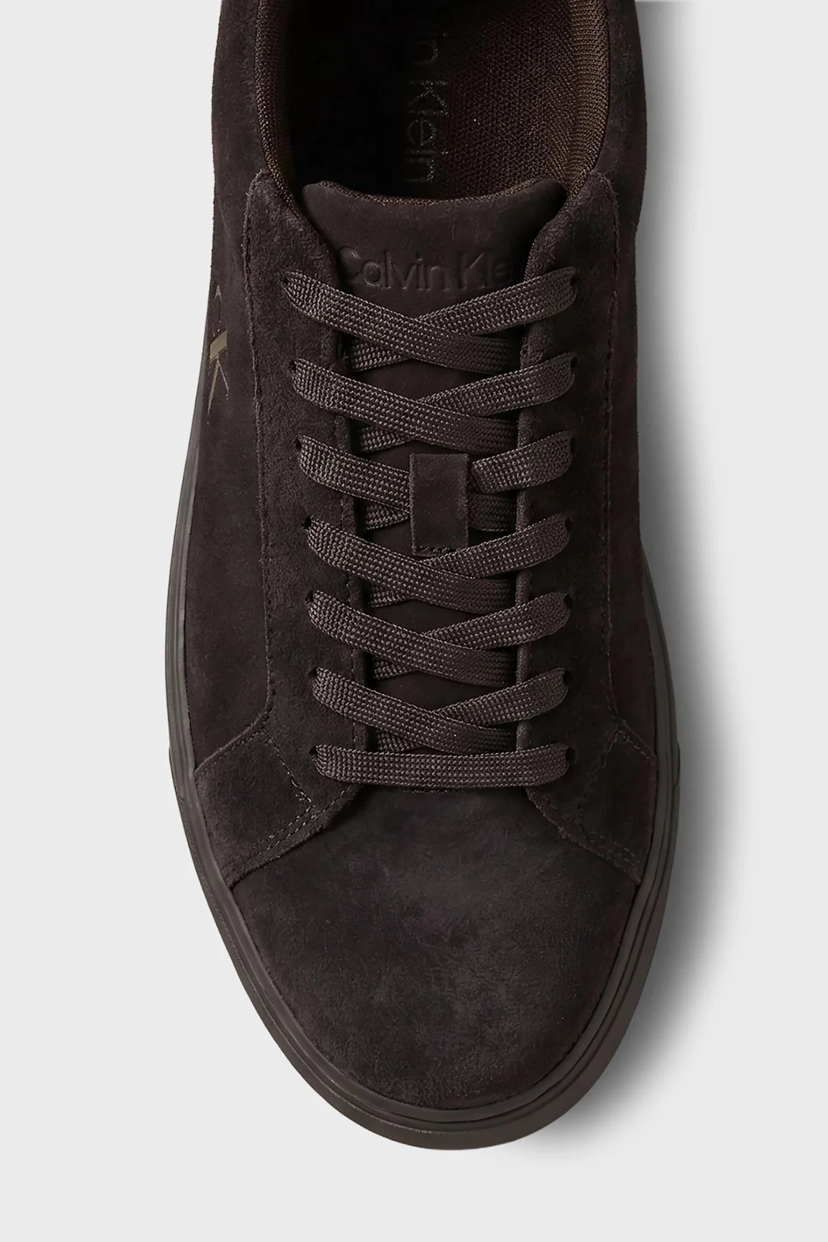 Calvin Klein Süet Bağcıklı Sneaker YM0YM014340KR Erkek Ayakkabı YM0YM01434 0KR Koyu kahve - 7