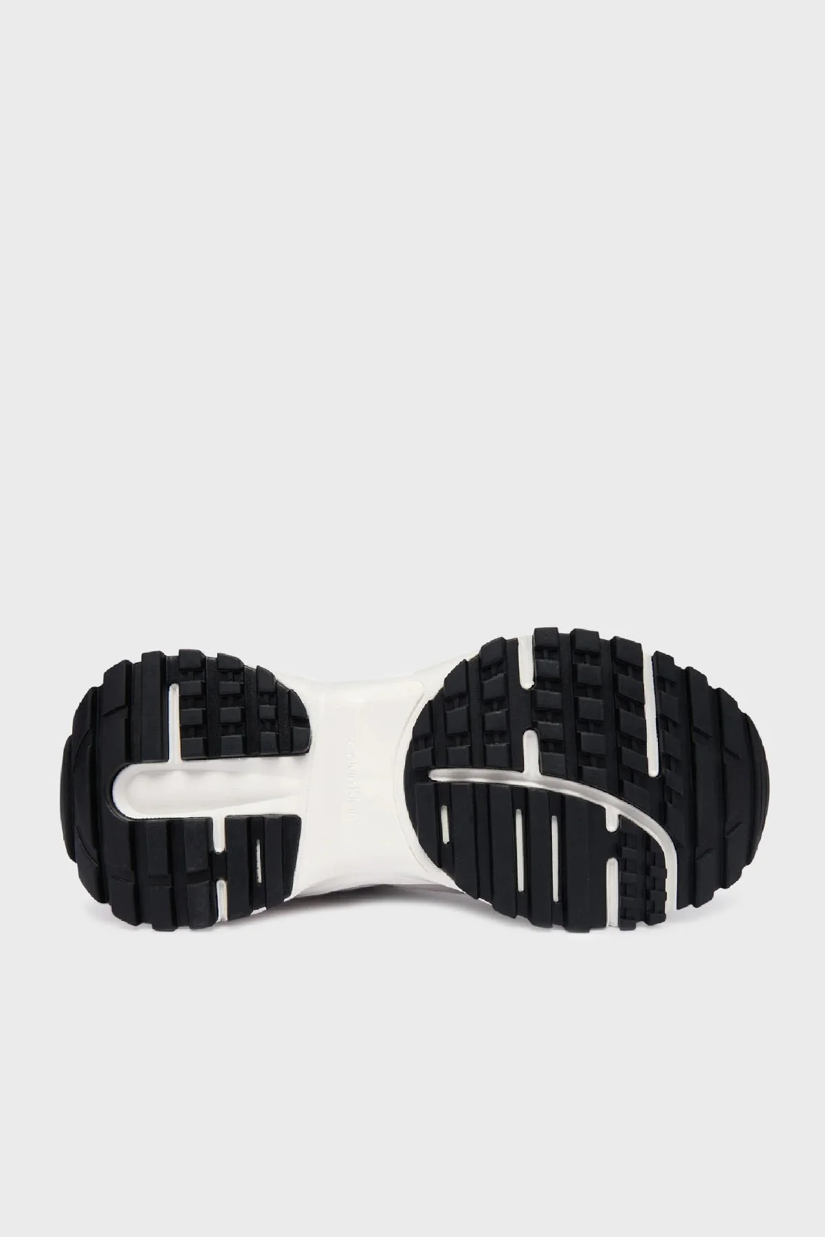 Calvin Klein Süet Detaylı Logolu Sneaker Ayakabı YW0YW0200901W Bayan Ayakkabı YW0YW02009 01W BEYAZ-SİYAH - 5