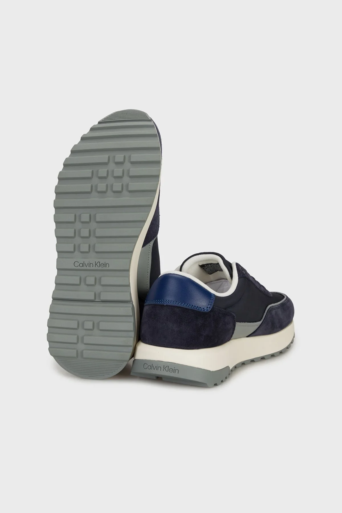 Calvin Klein Süet Detaylı Logolu Sneaker HM0HM0171402F Erkek Ayakkabı HM0HM01714 02F LACİVERT - 4