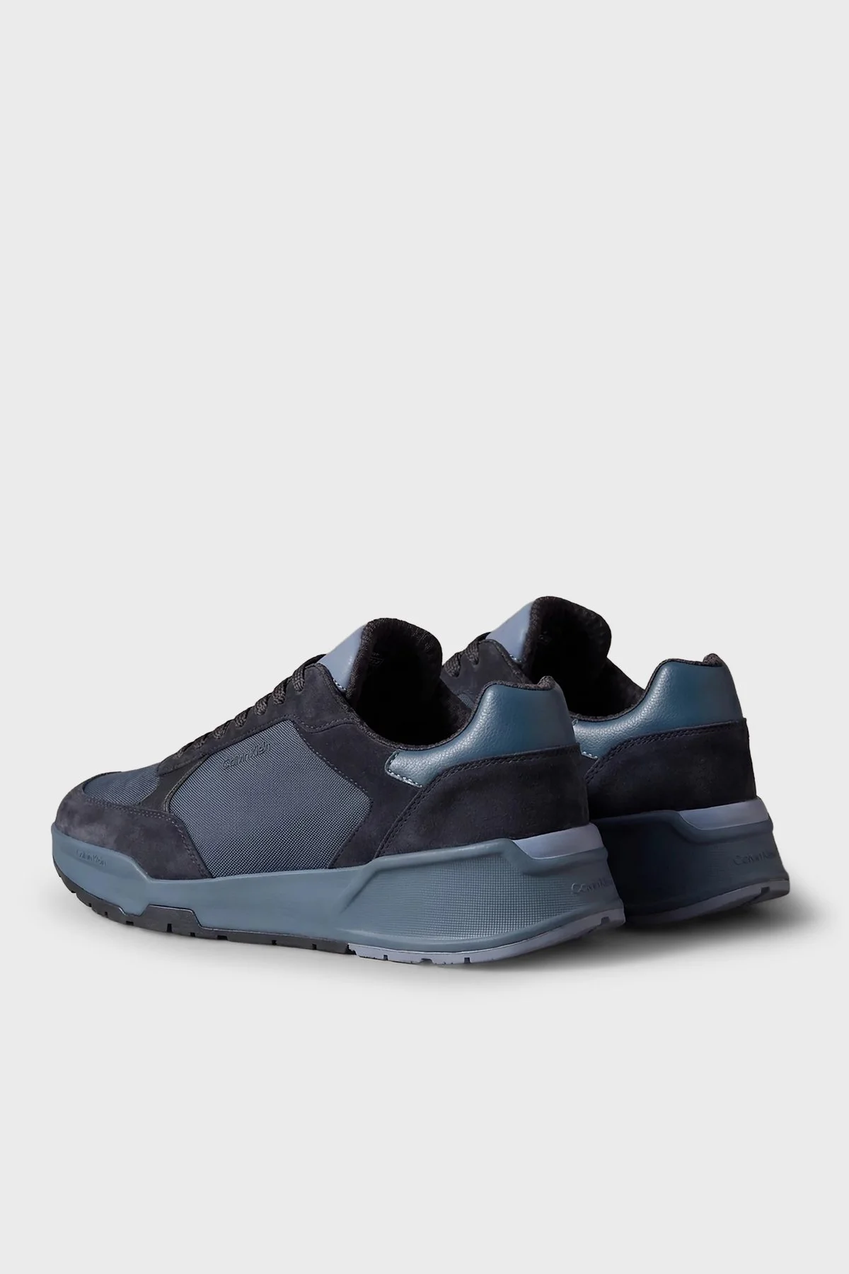 Calvin Klein Süet Detaylı Logolu Sneaker HM0HM023080G5 Erkek Ayakkabı HM0HM02308 0G5 Lacivert-mavi - 3