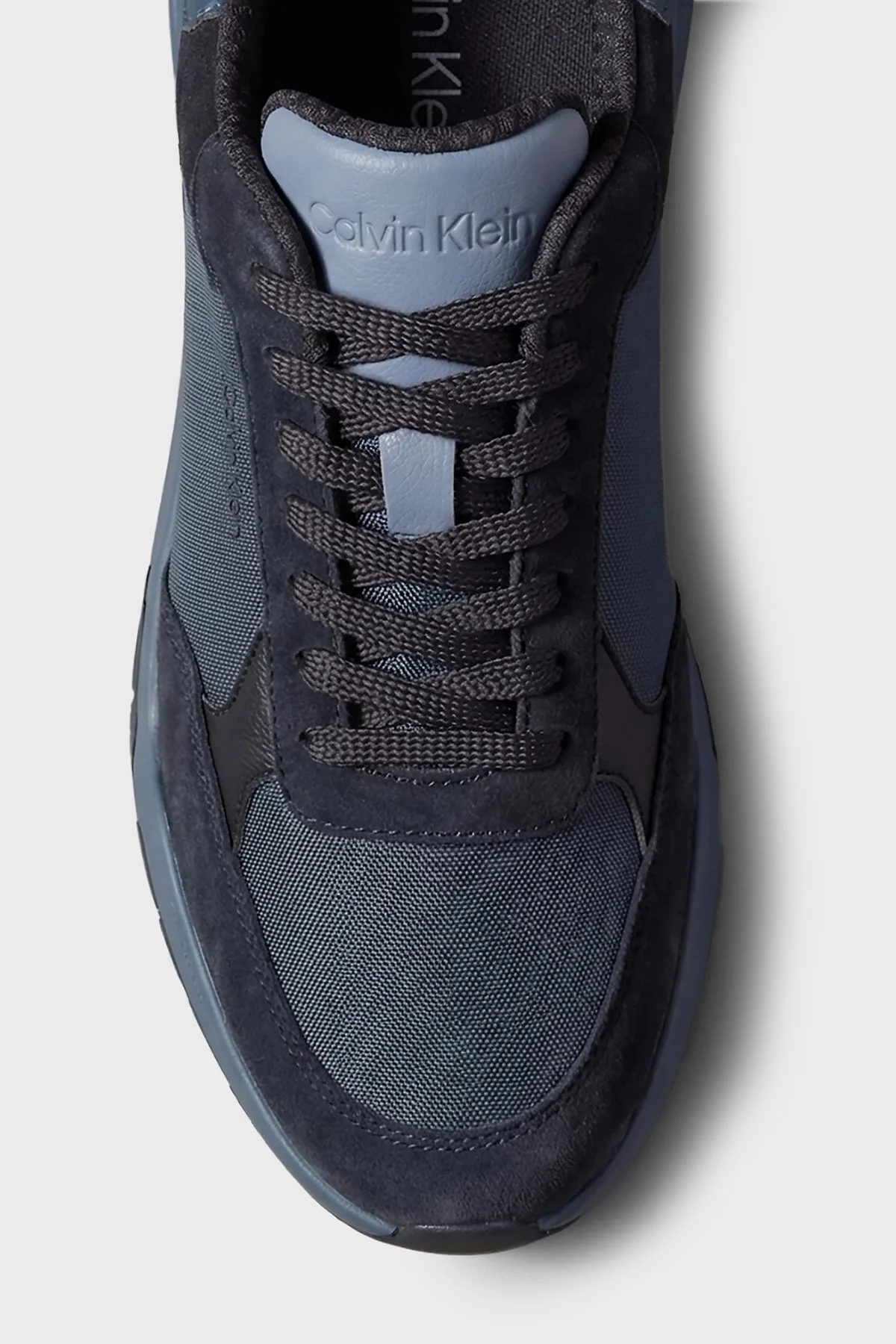Calvin Klein Süet Detaylı Logolu Sneaker HM0HM023080G5 Erkek Ayakkabı HM0HM02308 0G5 Lacivert-mavi - 4