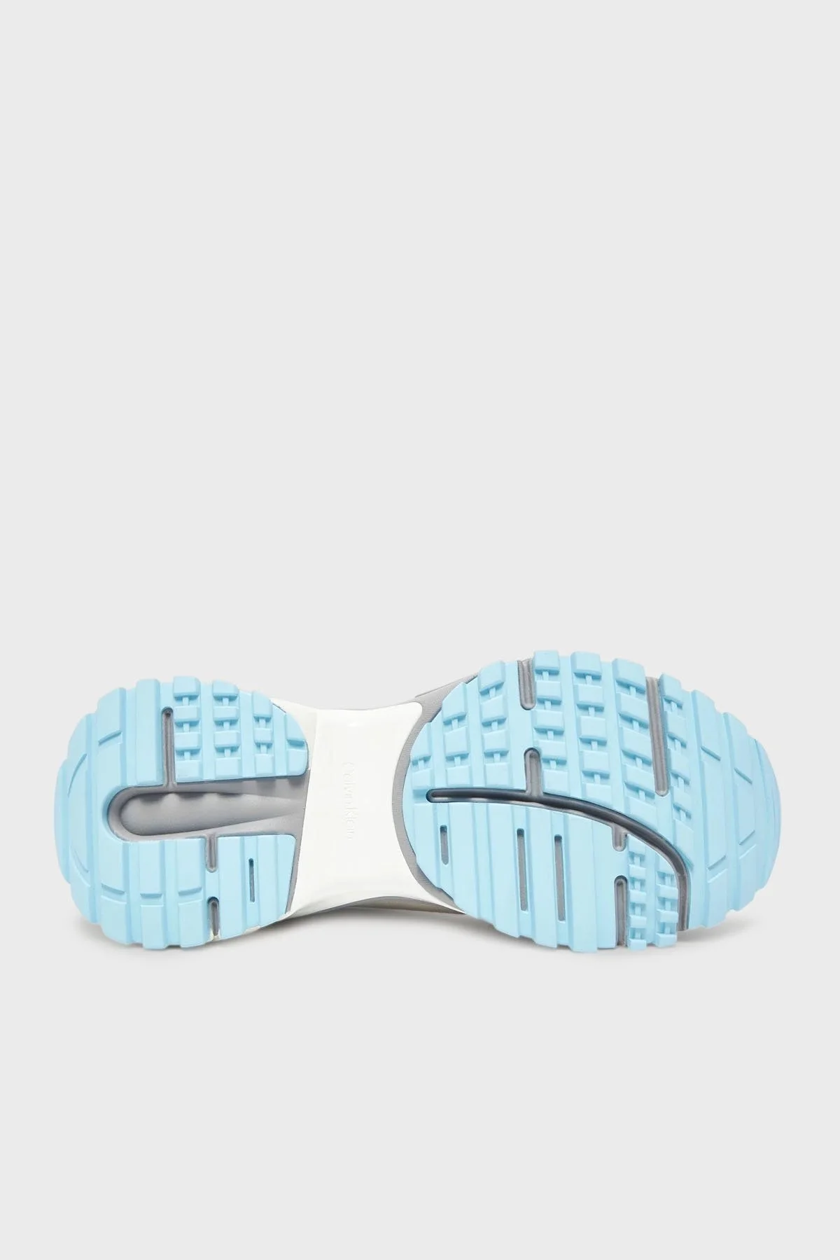 Calvin Klein Süet Detaylı Logolu Sneaker YW0YW018520IP Bayan Ayakkabı YW0YW01852 0IP Gri-Krem - 11