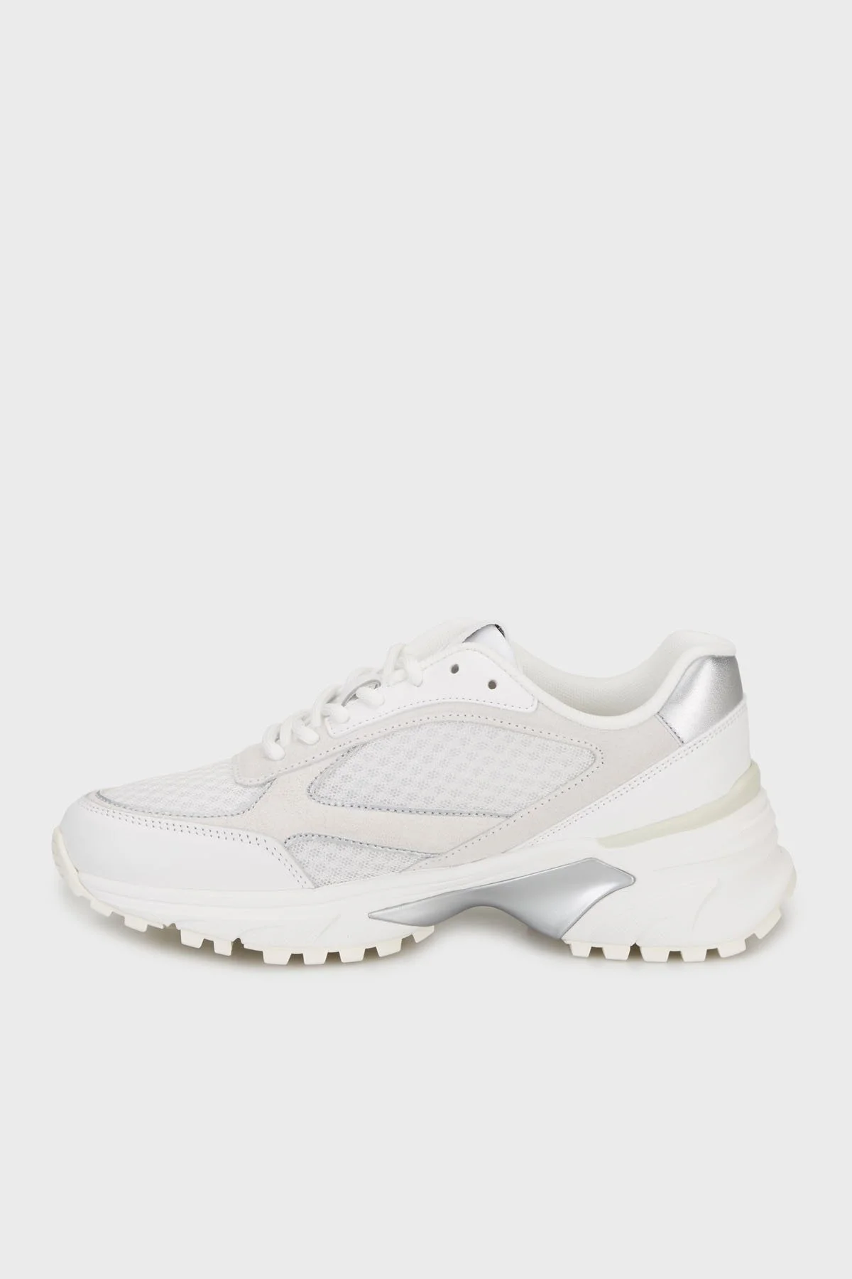 Calvin Klein Süet Detaylı Logolu Sneaker YW0YW020090LC Bayan Ayakkabı YW0YW02009 0LC BEYAZ - 7