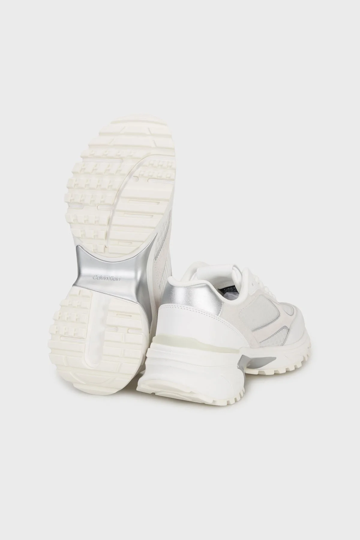 Calvin Klein Süet Detaylı Logolu Sneaker YW0YW020090LC Bayan Ayakkabı YW0YW02009 0LC BEYAZ - 9