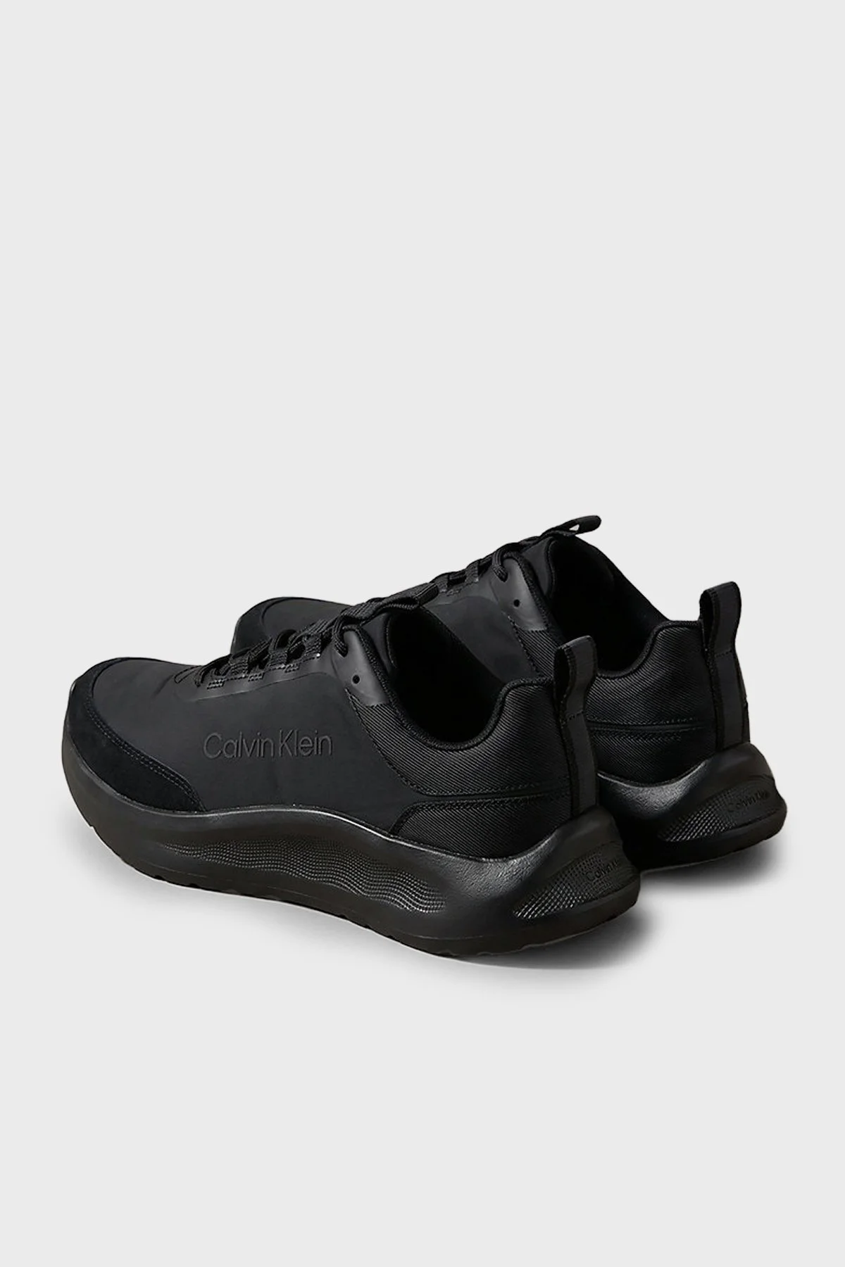 Calvin Klein Süet Detaylı Sneaker Erkek Ayakkabı HM0HM02342 0GJ Siyah - 3