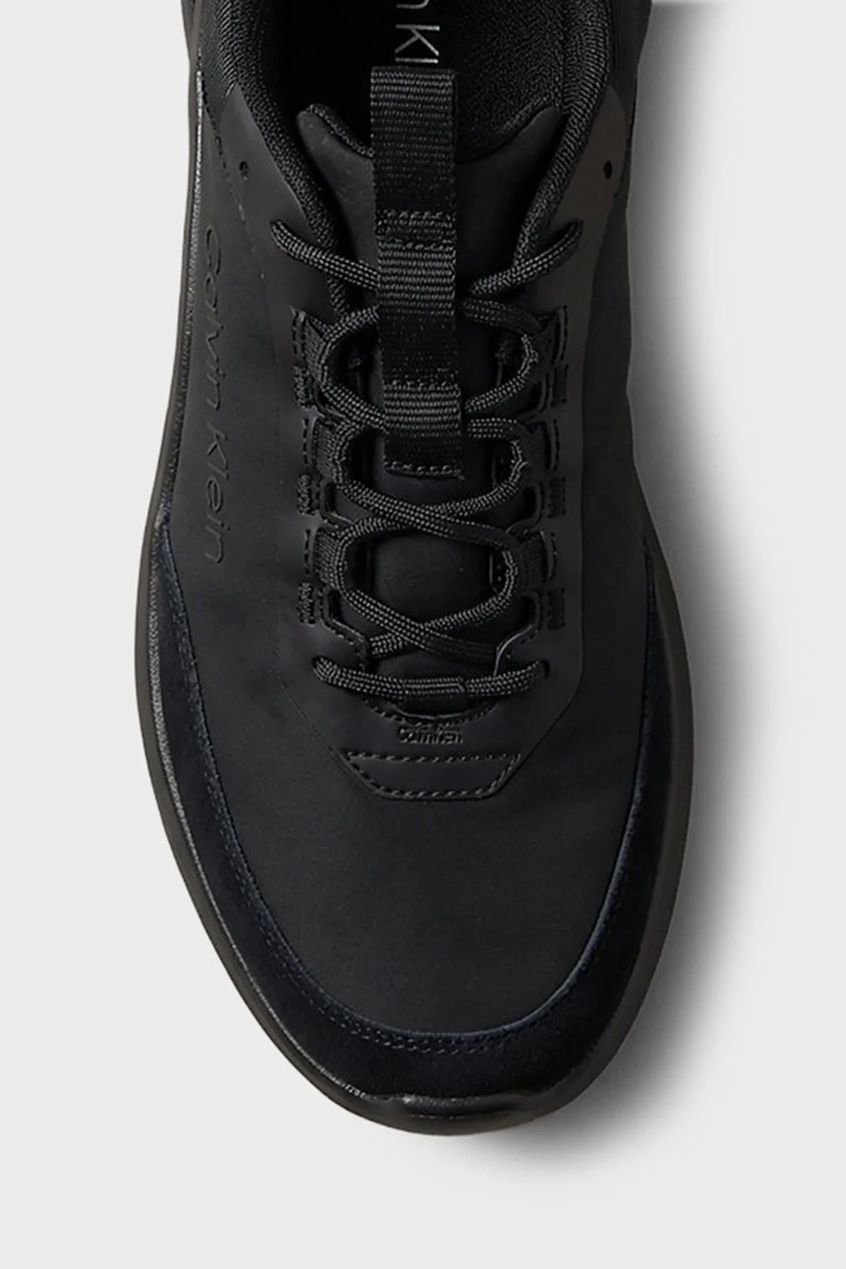 Calvin Klein Süet Detaylı Sneaker Erkek Ayakkabı HM0HM02342 0GJ Siyah - 4