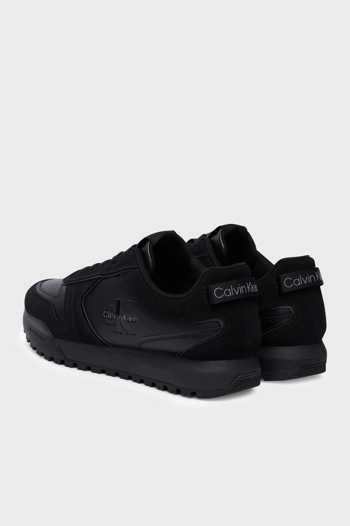 Calvin Klein Süet Detaylı Sneaker YM0YM014610GJ Erkek Ayakkabı YM0YM01461 0GJ Siyah - 3